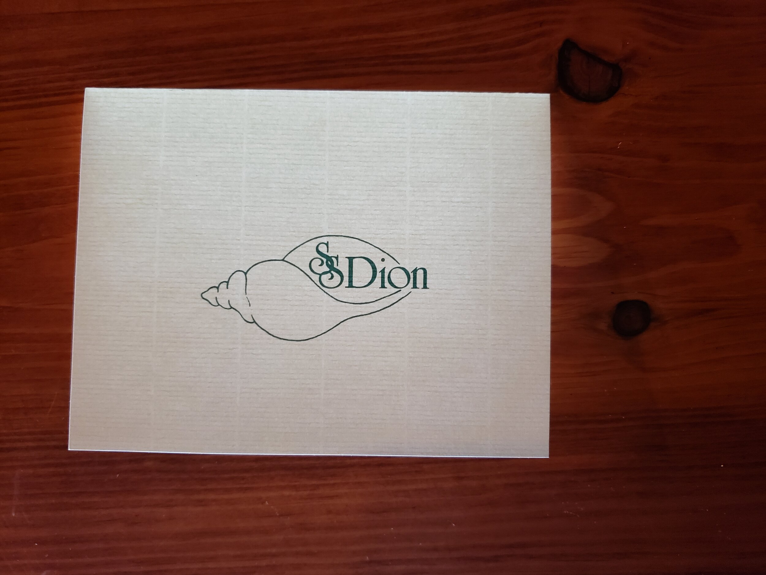 dior business card