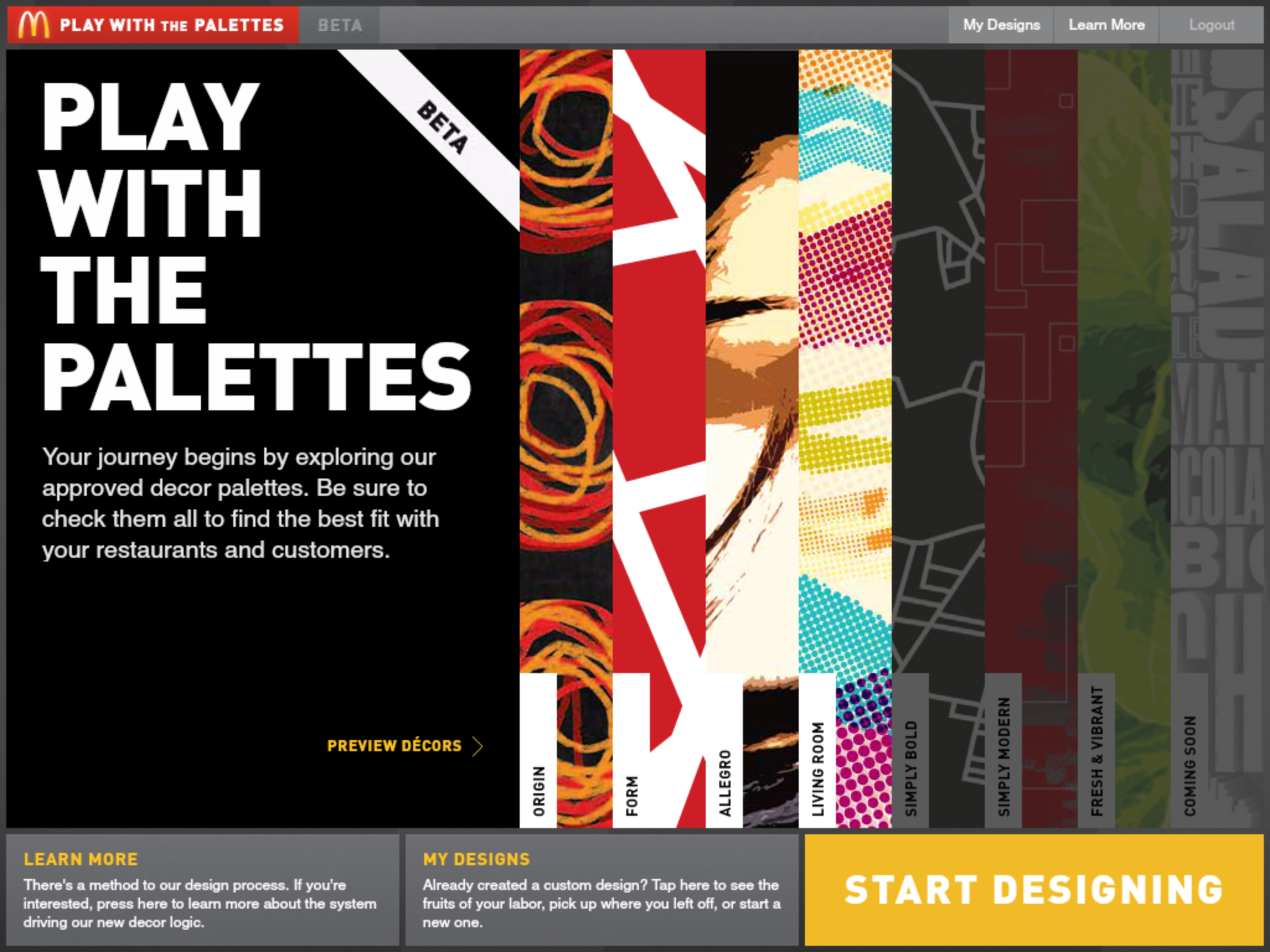 Play with the Palettes