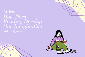 How does reading develop our imagination?