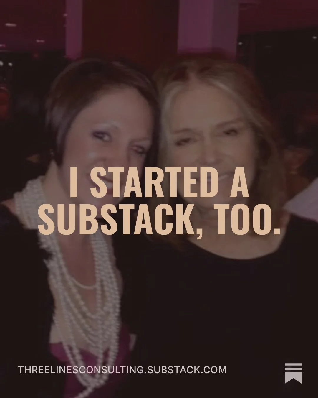I started a Substack, too. 