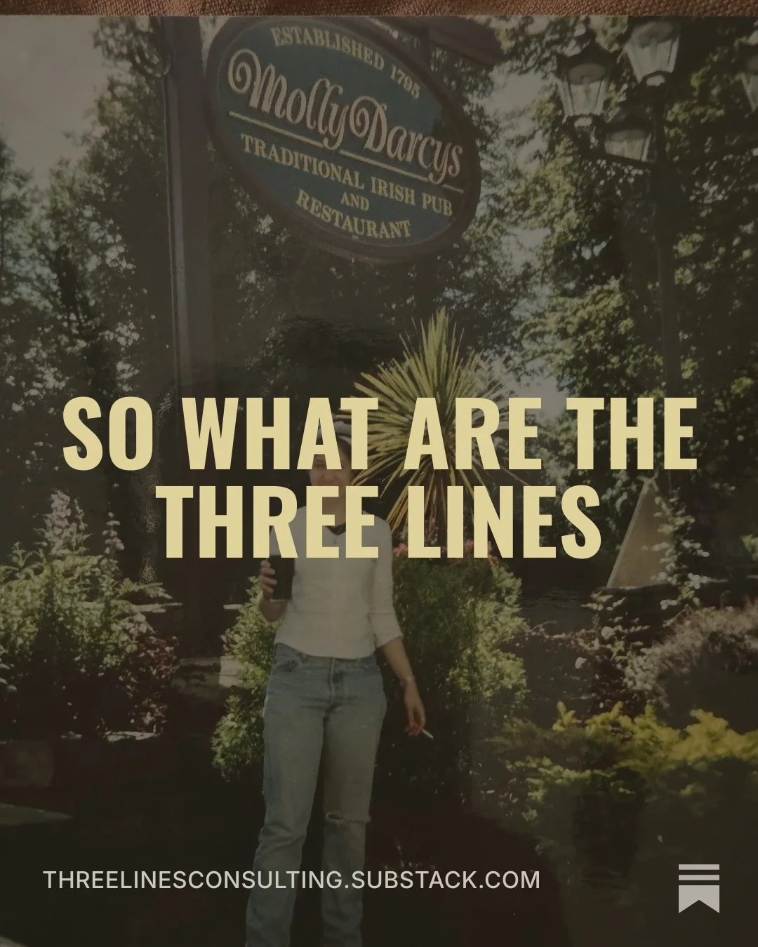 So what are the three lines…