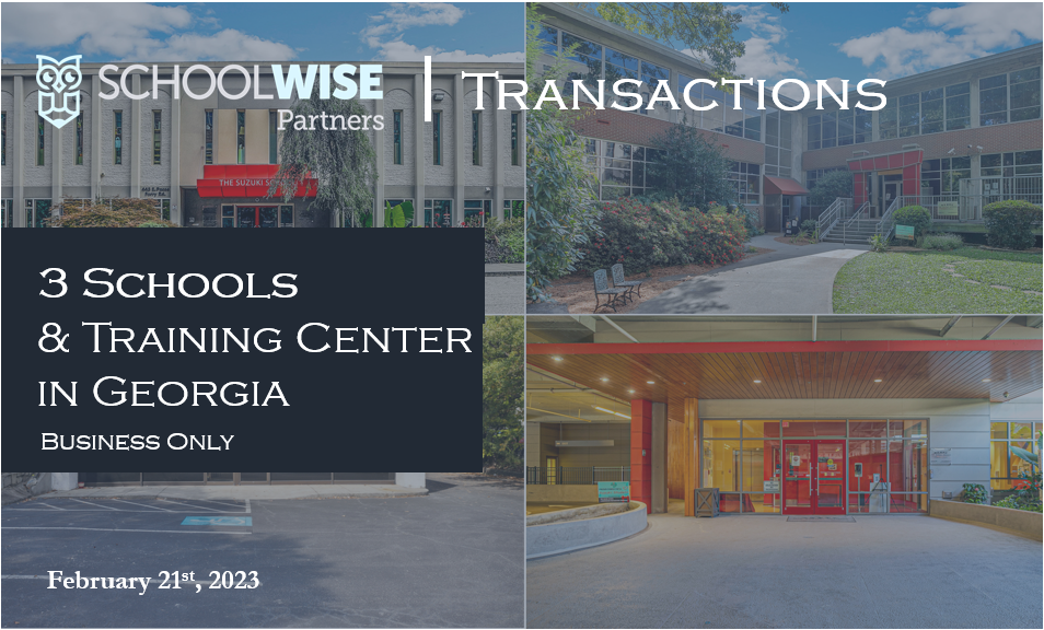 Sale of 3-Unit Montessori Portfolio &amp; Training Center