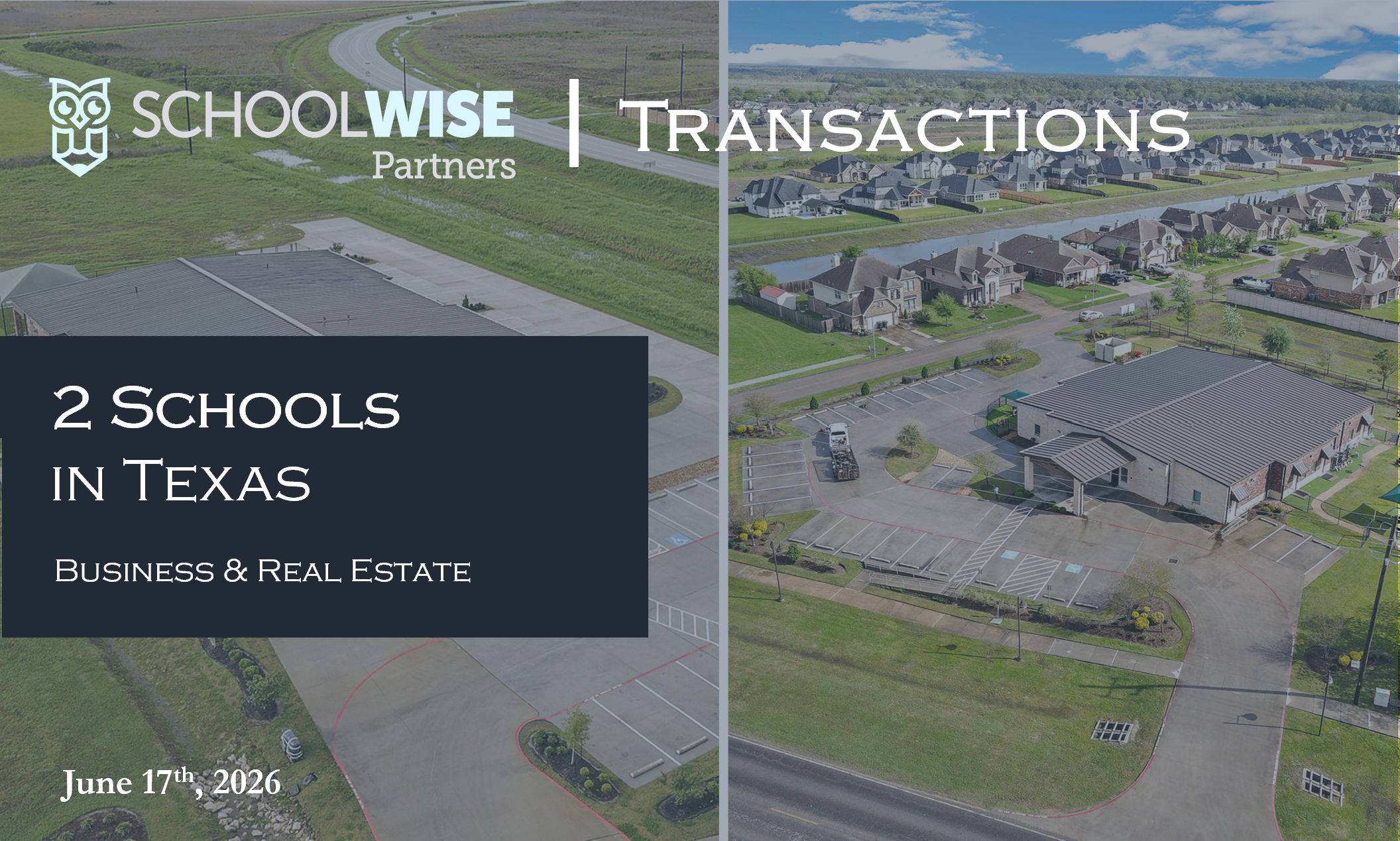 SchoolWise Advises in the Sale of 2-Unit Child Care Portfolio in Texas