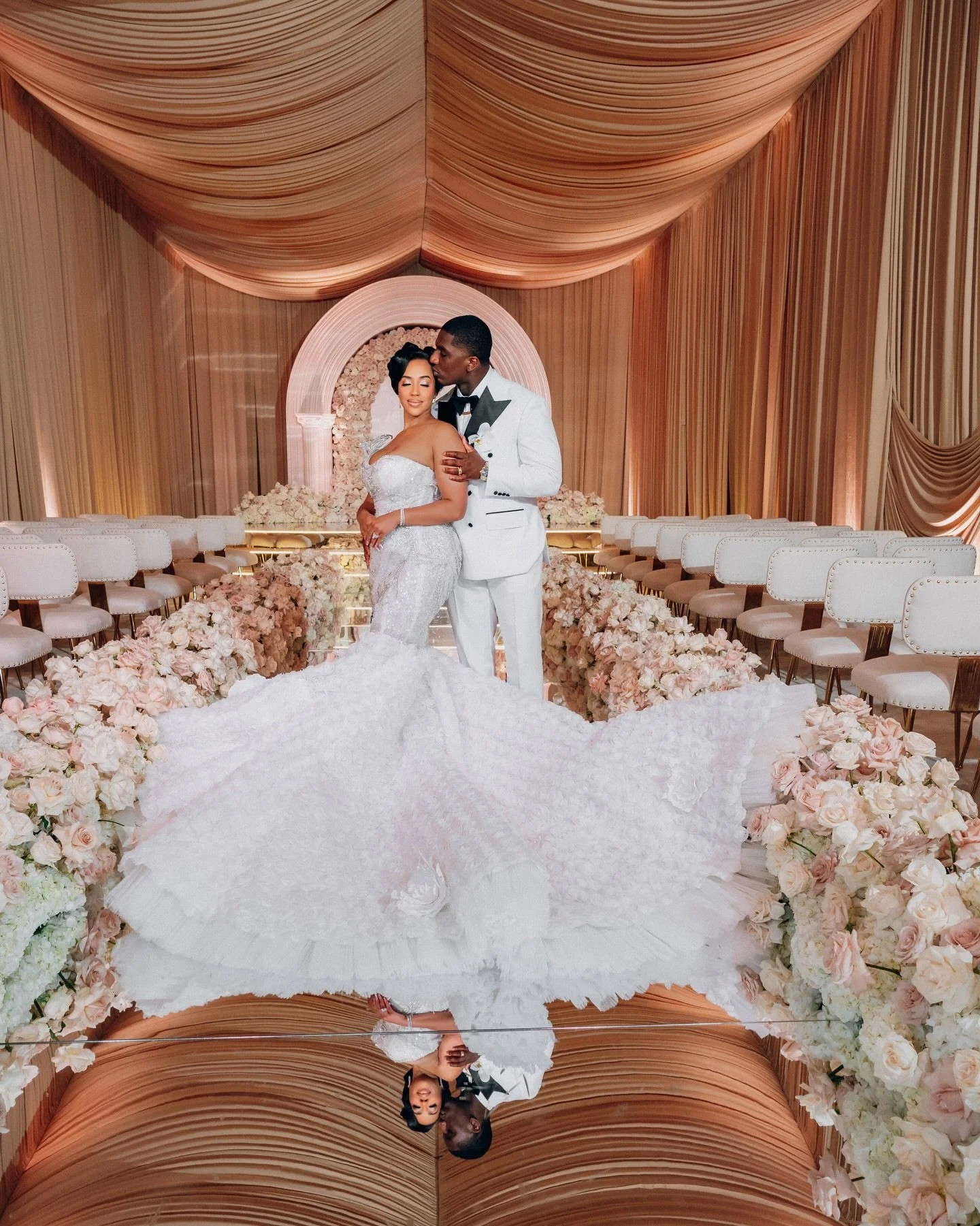 Love on a grand scale 💍 
&mdash;
Bride: @toyonnie_ 
Groom: @motor_singletary5

A pleasure working with an amazing vendor team:
Wedding Planner|Designer|Production Management: @mbmeventsdesign 
Photographers: @photosbyreem &amp; @itrifonovv 
Cinemato