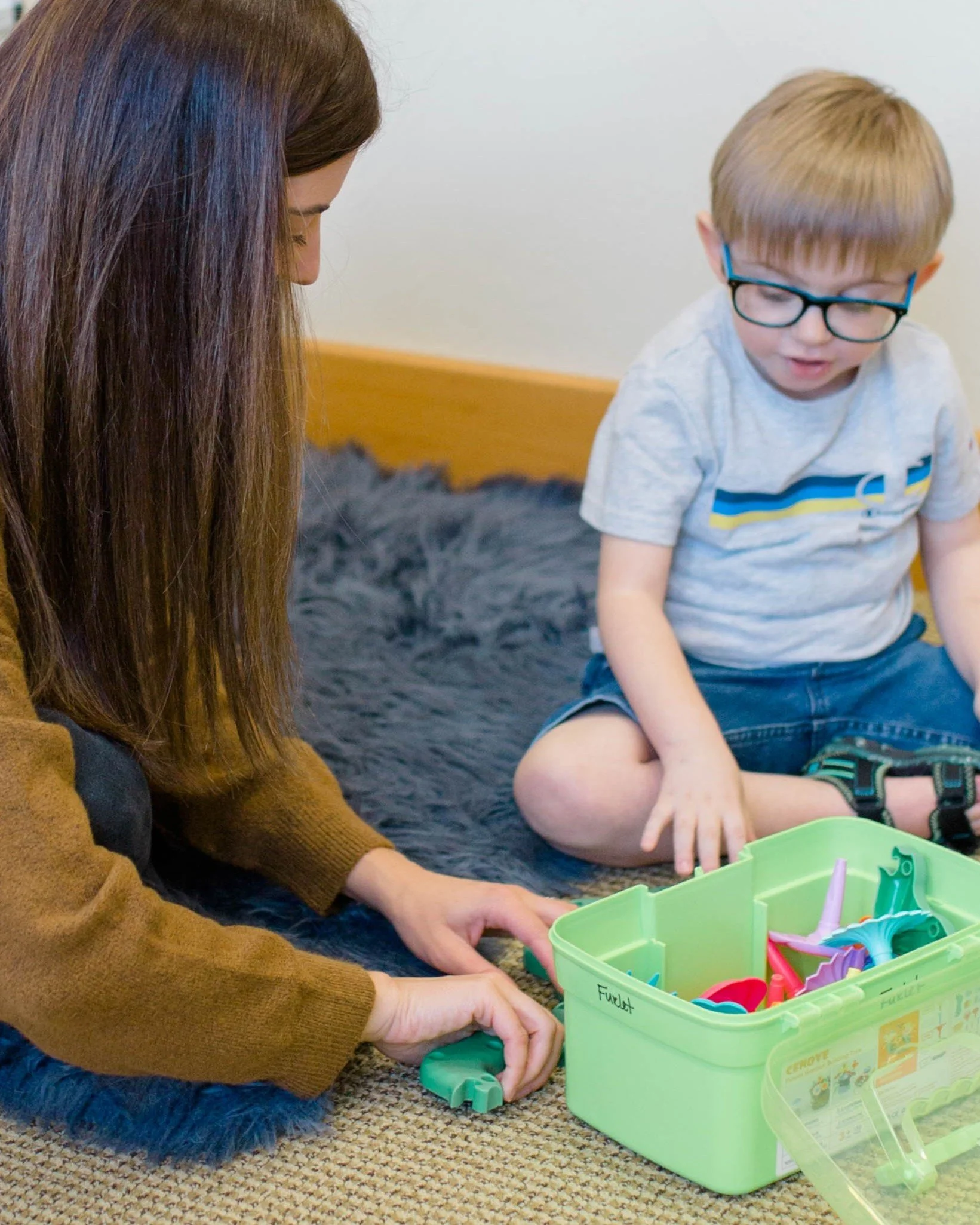 A child at therapy