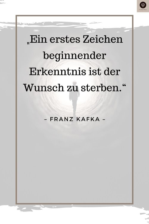 Kafka Zitate, Aphorismen & Sprüche Sinn Mensch Leben