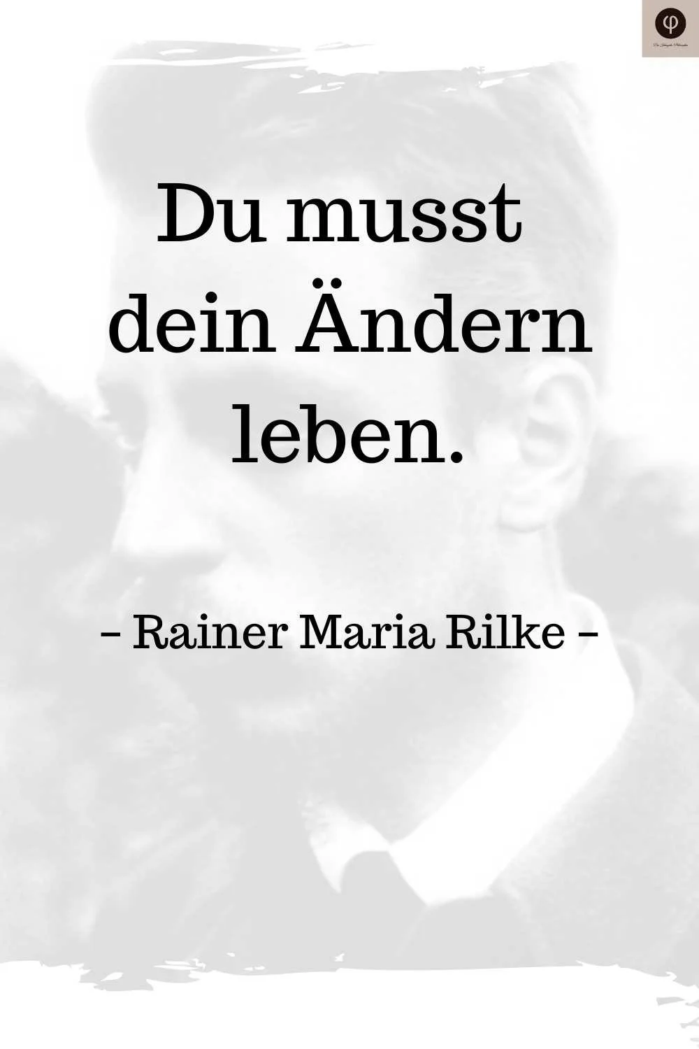 Lebensspruch Rilke Zitat