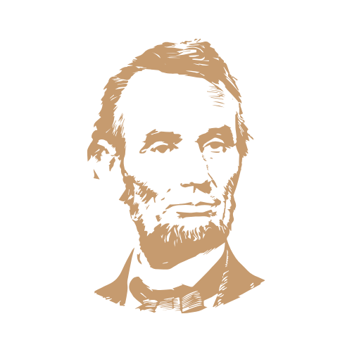 Stilisierte monochrome Porträtillustration eines bärtigen Mannes im Hemd