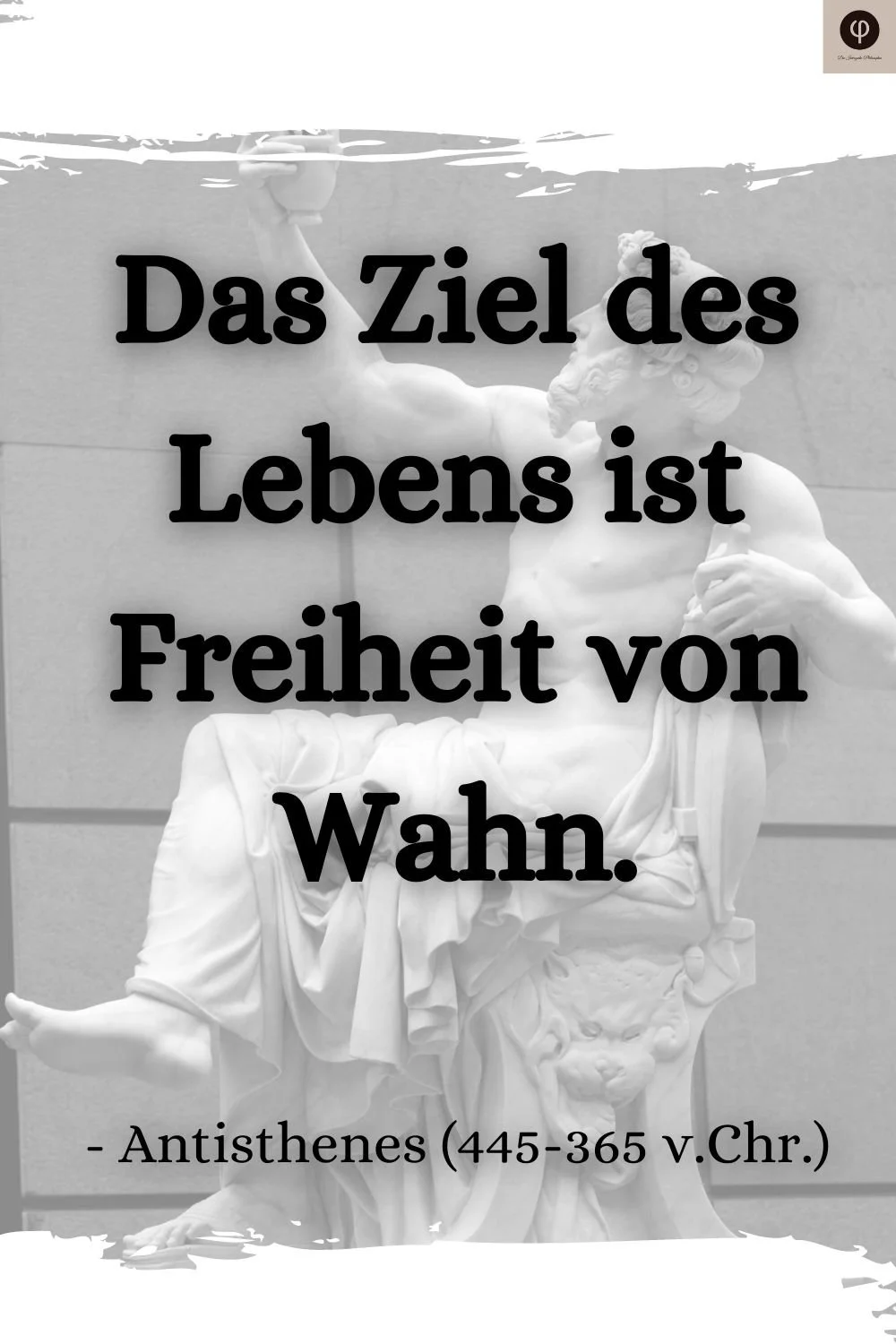 Spruch über das Leben von Antisthenes