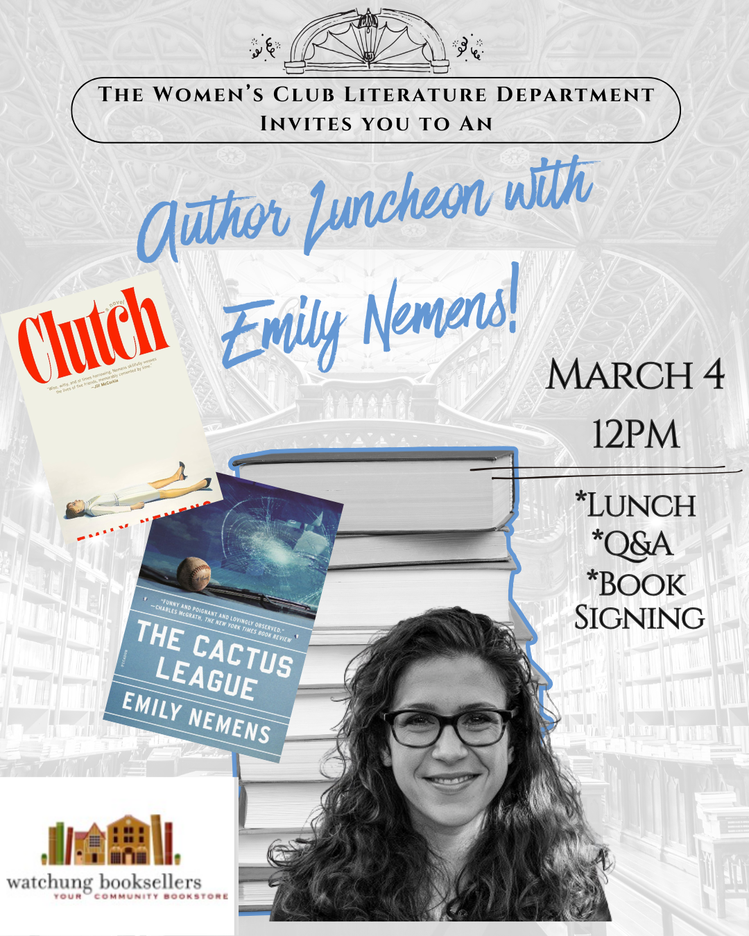 Author Luncheon with Emily Nemens