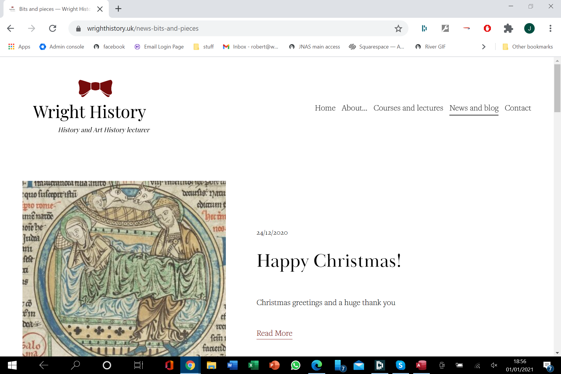 6. This is the main blog page