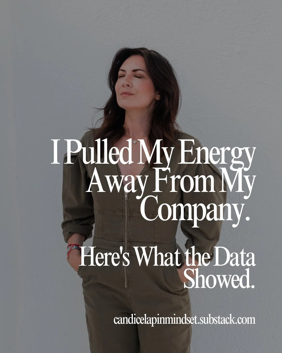If you pulled your energy back from your business 40% for 30 days, what would break first? Read more at my Substack link in bio!