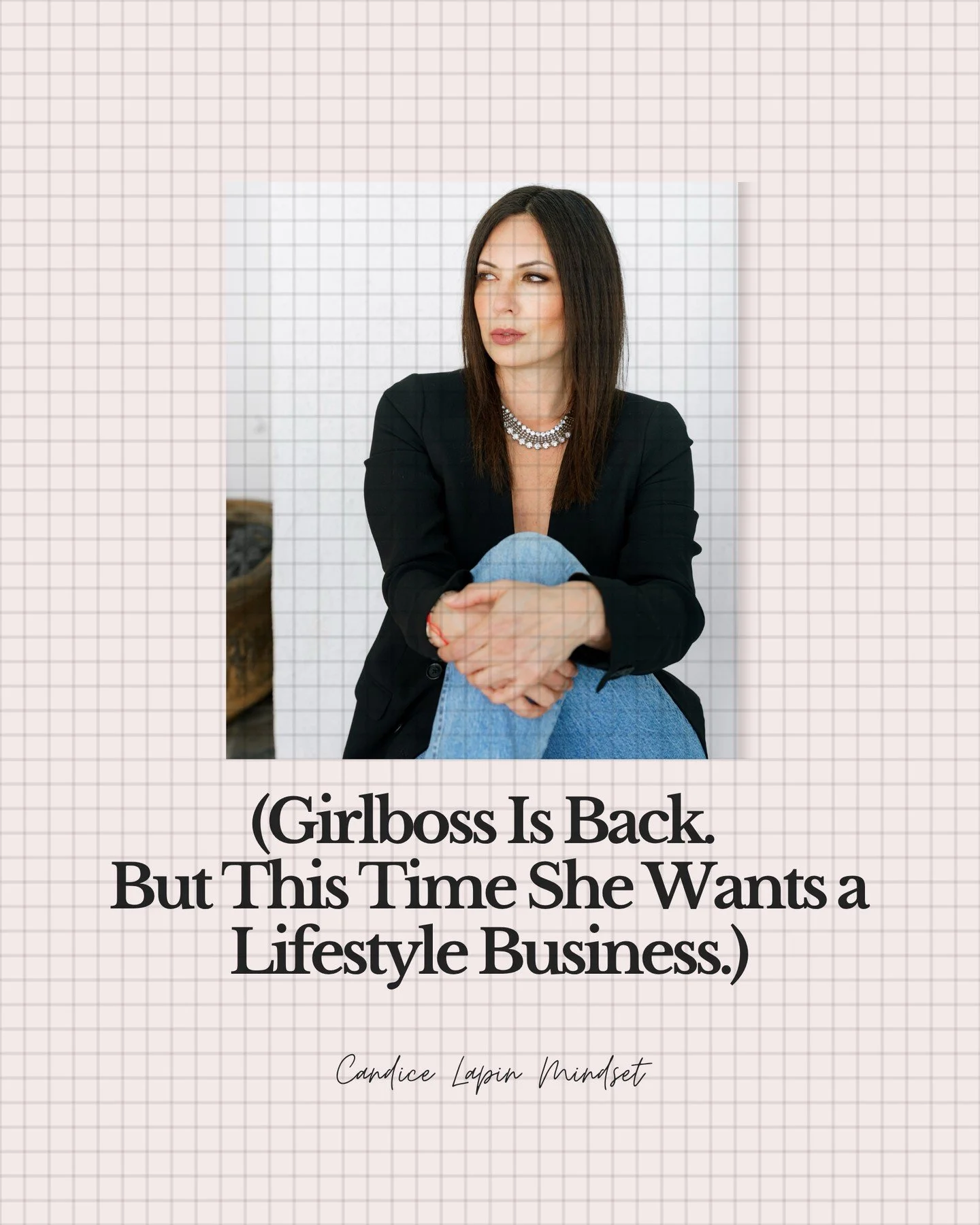 New post on my Substack, inspired by a reel from @alexmanderstam about the return of "girlboss." Link in bio! ⁠
⁠
xo Candice