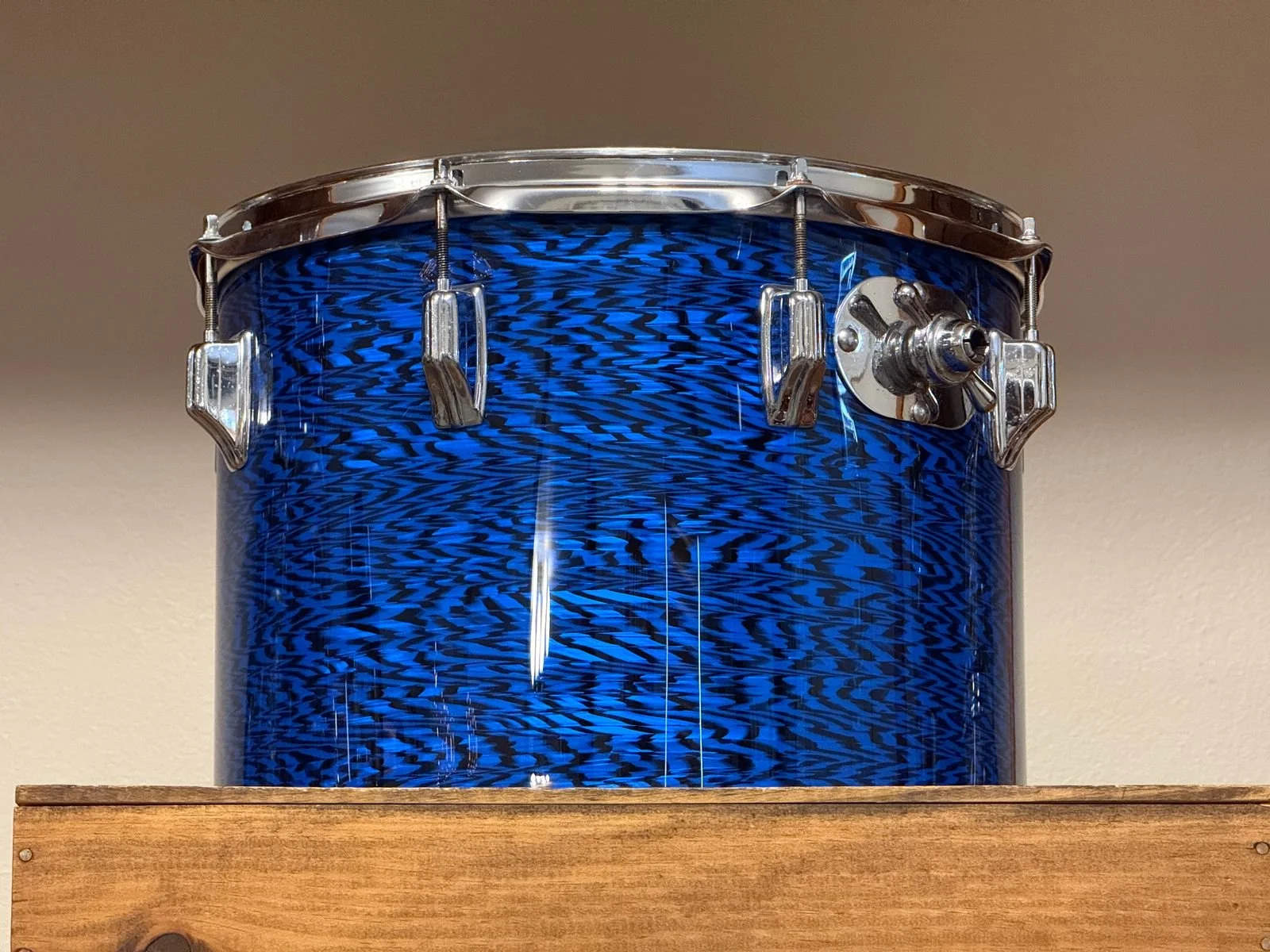 1970's Rogers 14" Blue Onyx Concert Tom 10x14 Fullerton