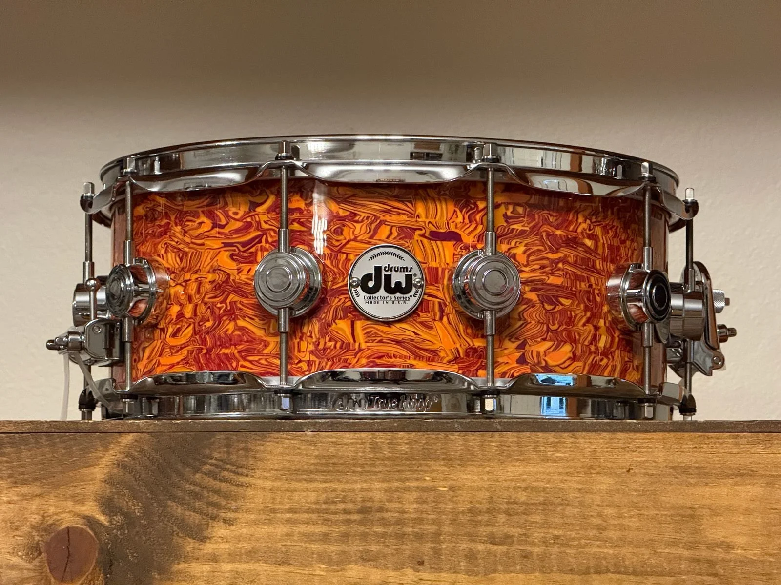 DW Collector's Maple Amber Swirl 5.5x14" Snare Drum