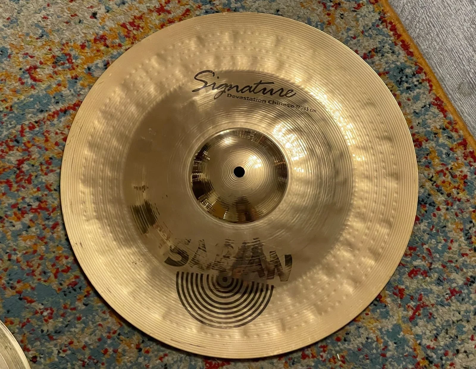 Sabian 17" Signature Carmen Appice Devastation Chinese Cymbal 1228g China