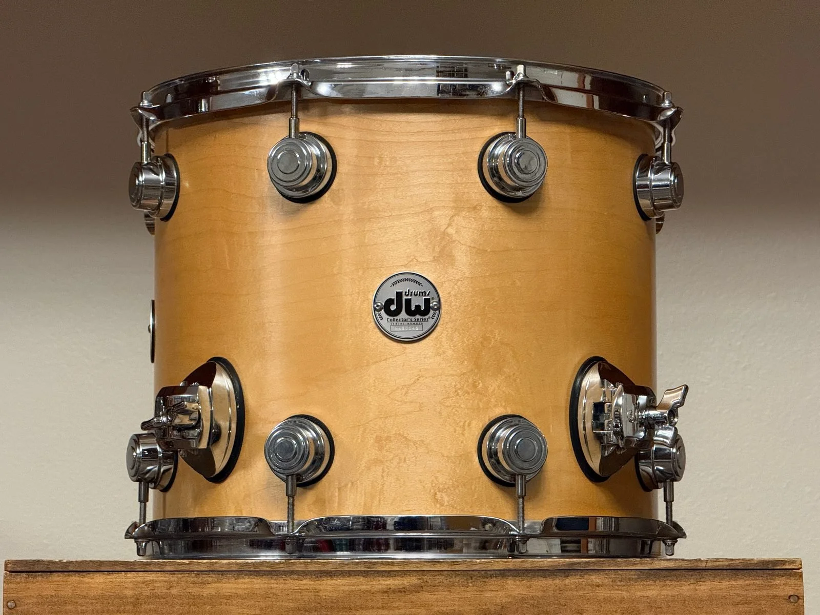 DW Collector's 14" Natural Satin Oil Maple Standard Floor Tom 12x14