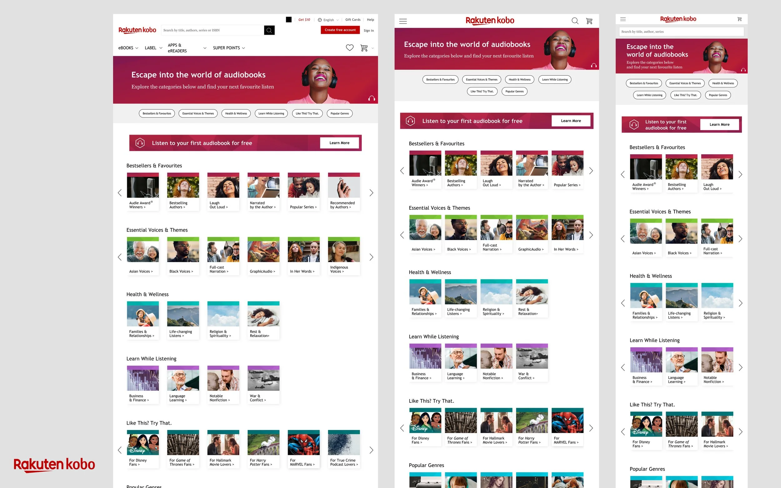 Final design showcasing all design improvements