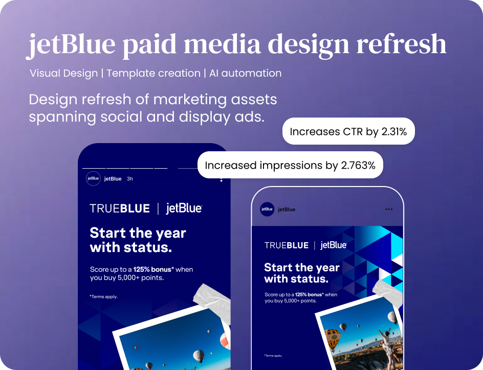 jetBlue Paid Media Refresh