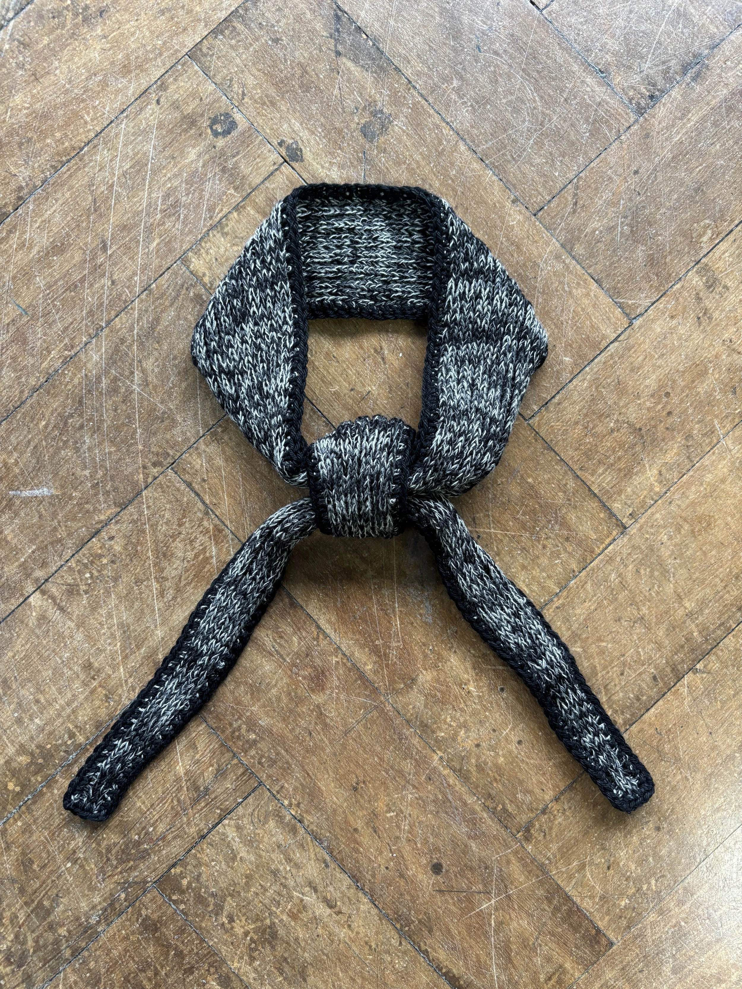 STORM GREY Knit Necktie