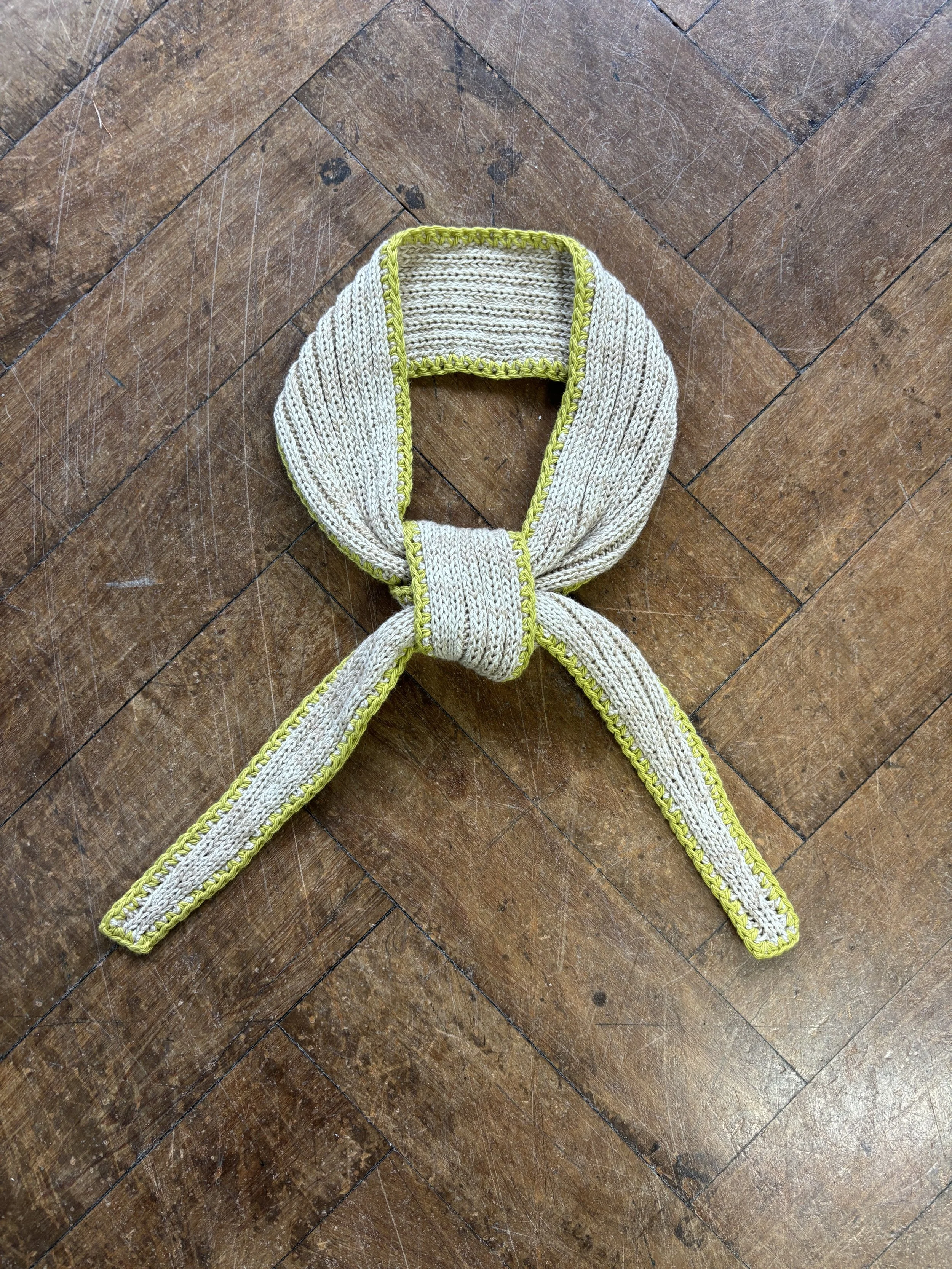 BRIGHT SAND Knit Necktie