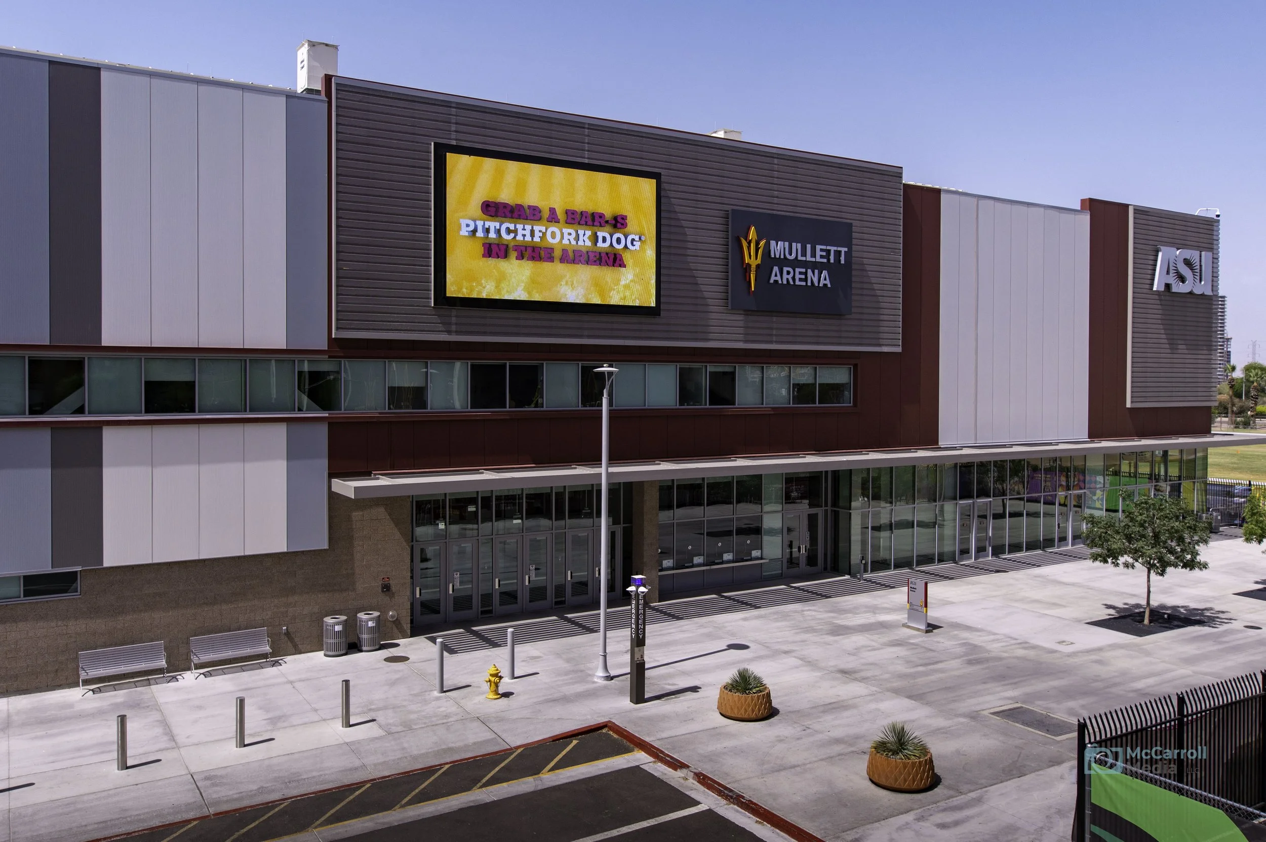 ASU Mullett Arena — The venue / Exterior architecture
