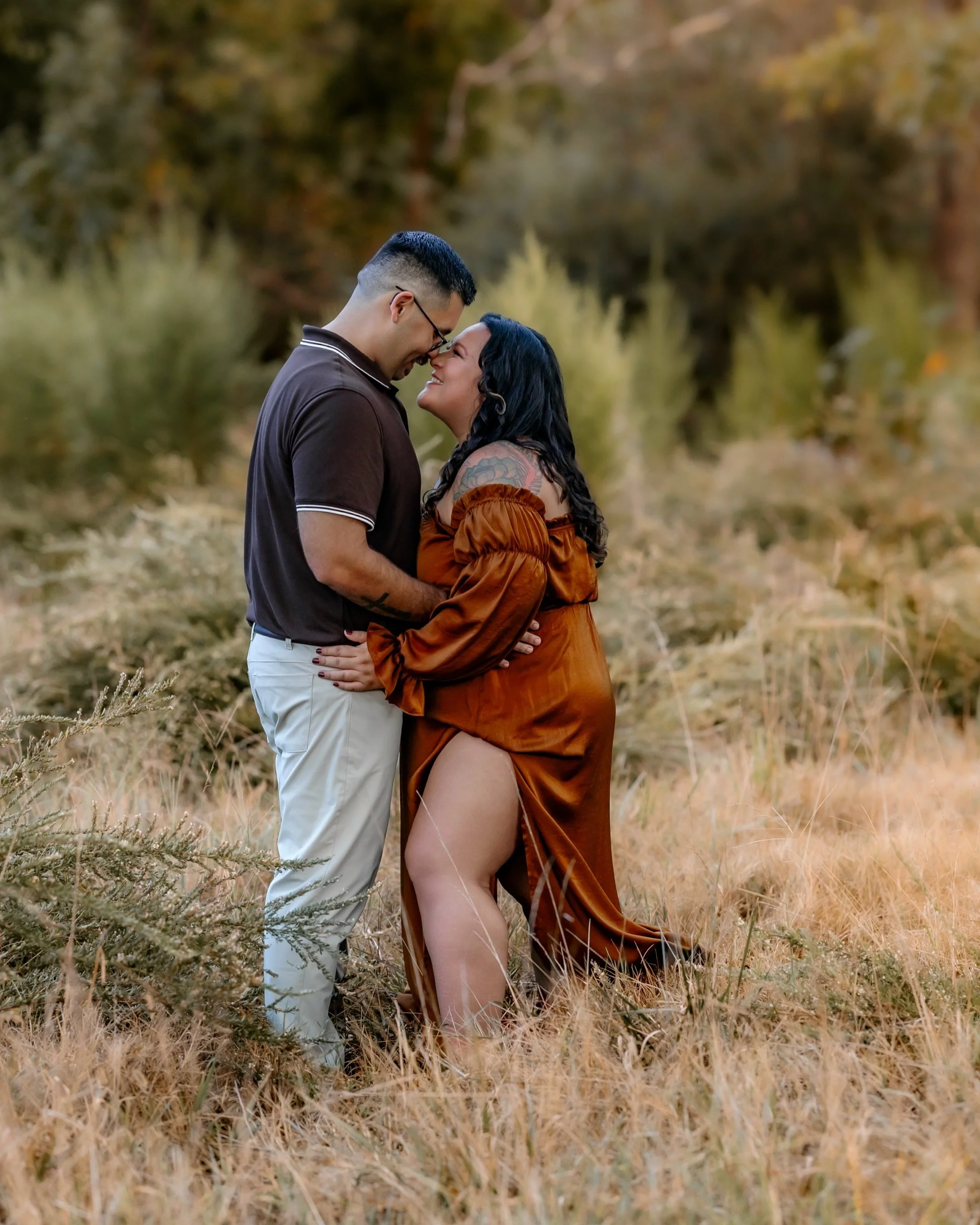 This maternity session was a race to beat the rain&mdash;and we made it right up until the VERY last second before it started pouring! 

Mom looked absolutely stunning in both dresses, but the rust-colored dress from my client closet was such a gorge