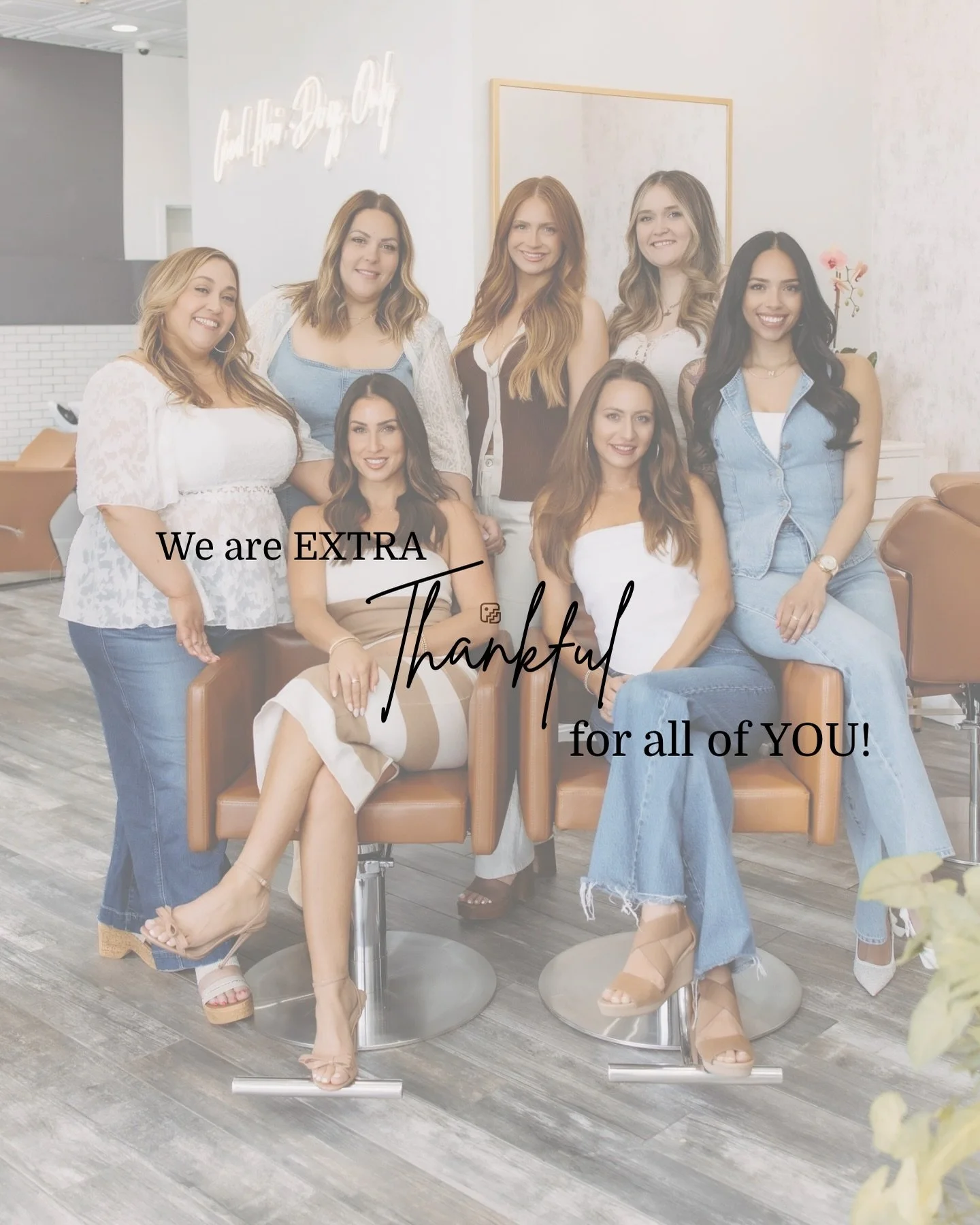 🍁 Our hearts are full.
To our loyal clients, thank you for continuing to trust us with your hair and beauty needs year after year.

To our team., you are the epitome of LUXE. You are talented, strong, supportive, and endlessly inspiring.
We are EXTR