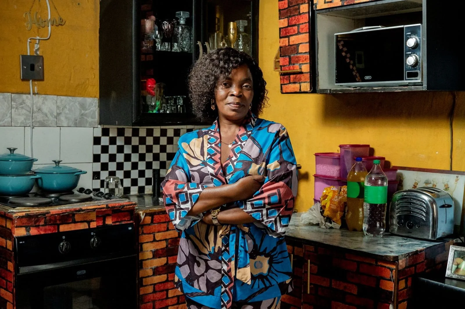 A photo of Sibongile Hlatshwayo, a TB survivor at her house in Johannesburg. South Africa.