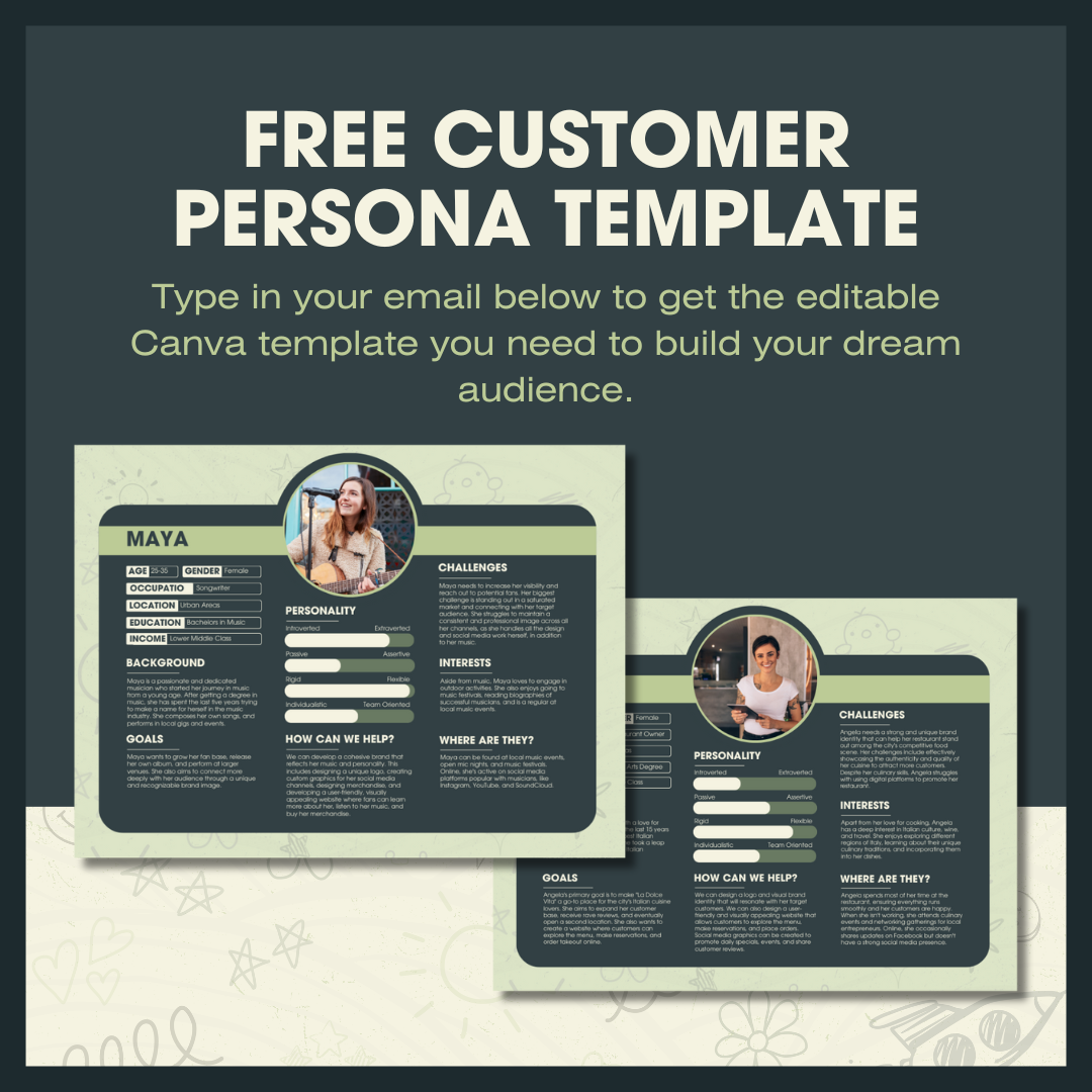 FREE Customer Persona Template Constant Creates