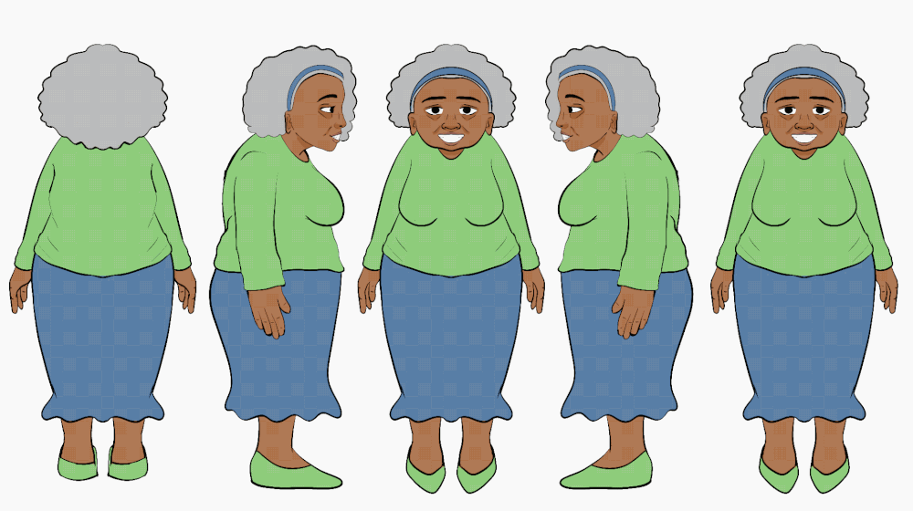 Character Turnaround of Grandma