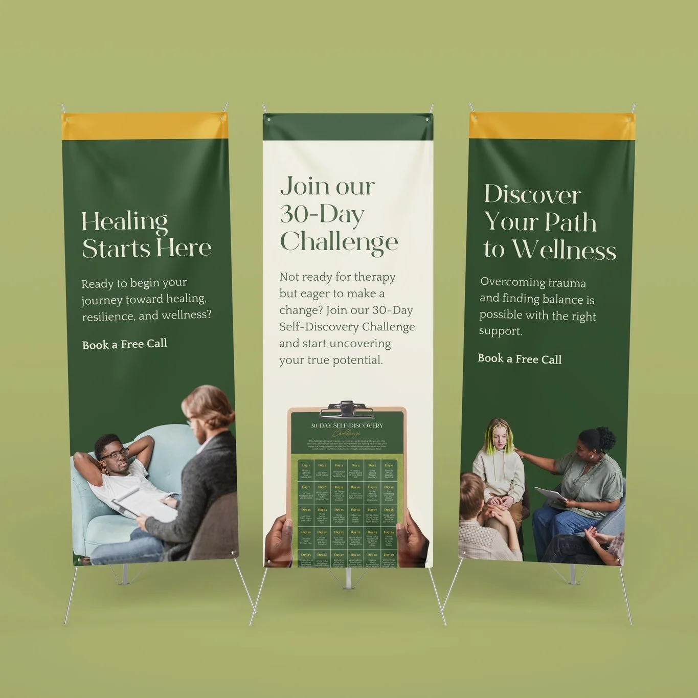 When Marquia from Essence of the Soul Therapy came to me, she wanted more than just a logo—she wanted a brand that reflected her mission: to create a safe, inclusive space for trauma-focused healing.
Here’s how we brought her vision to l