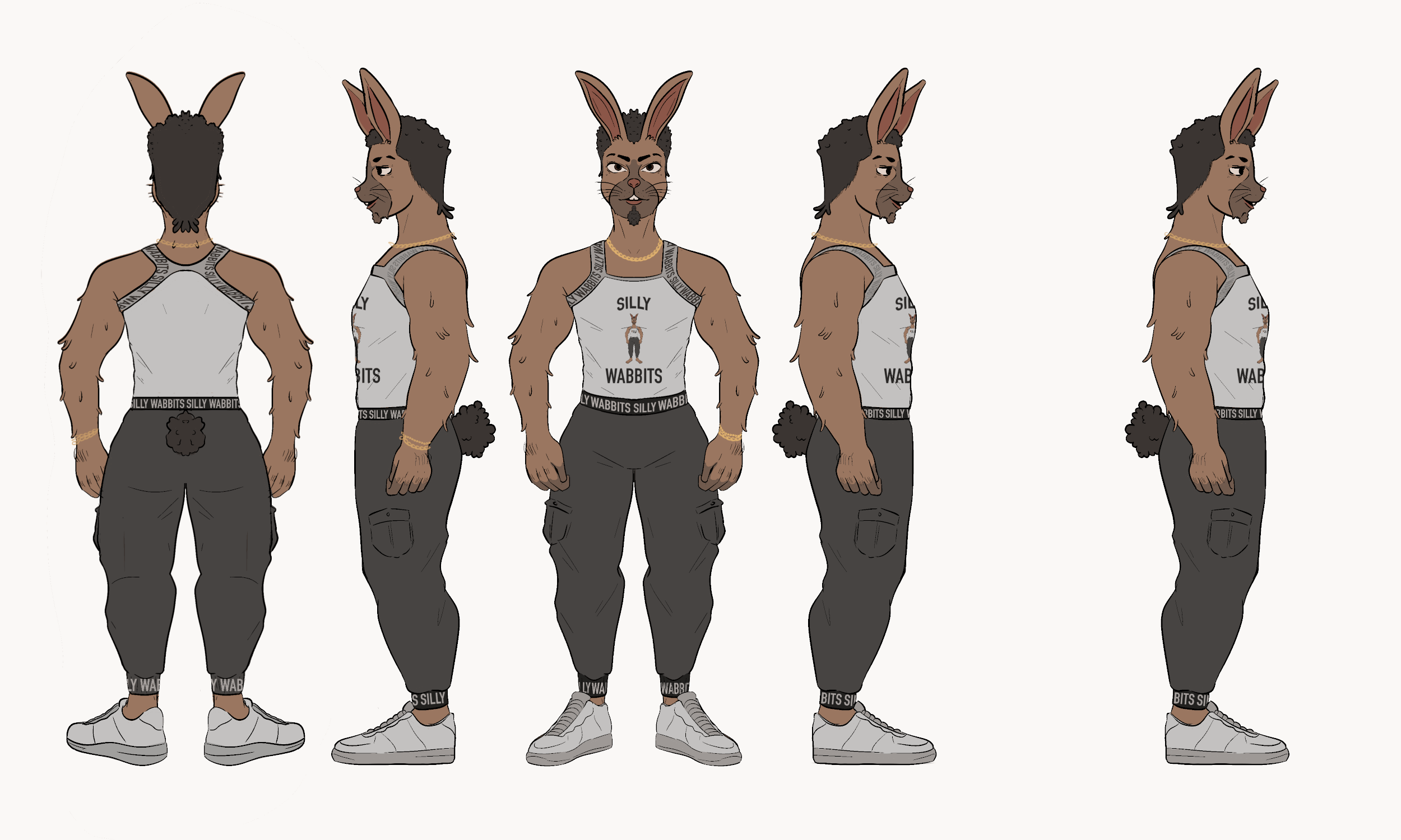 Character Turnaround of Father Rabbit