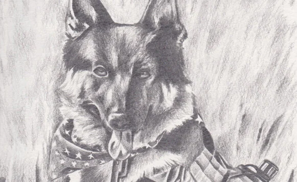 Inmate Dog Art, Fritz by Victor Garcia October 2016