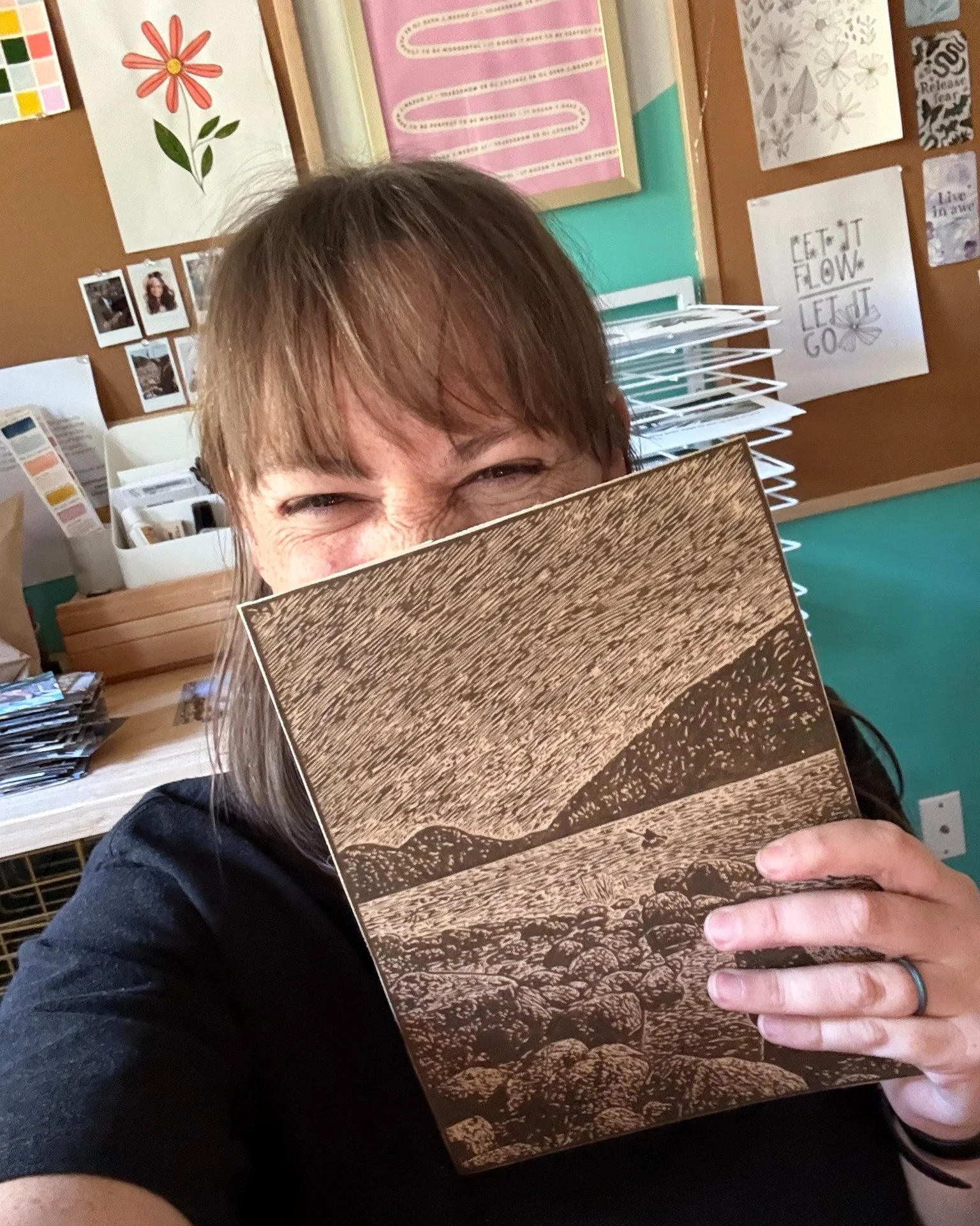 The carving is finished ✨

(For this one at least!)

Next comes inking, testing, and printing the first edition.

Each piece in The Sanctuary Collection has been a practice in patience - trusting the slow rhythm of work that asks to be done carefully