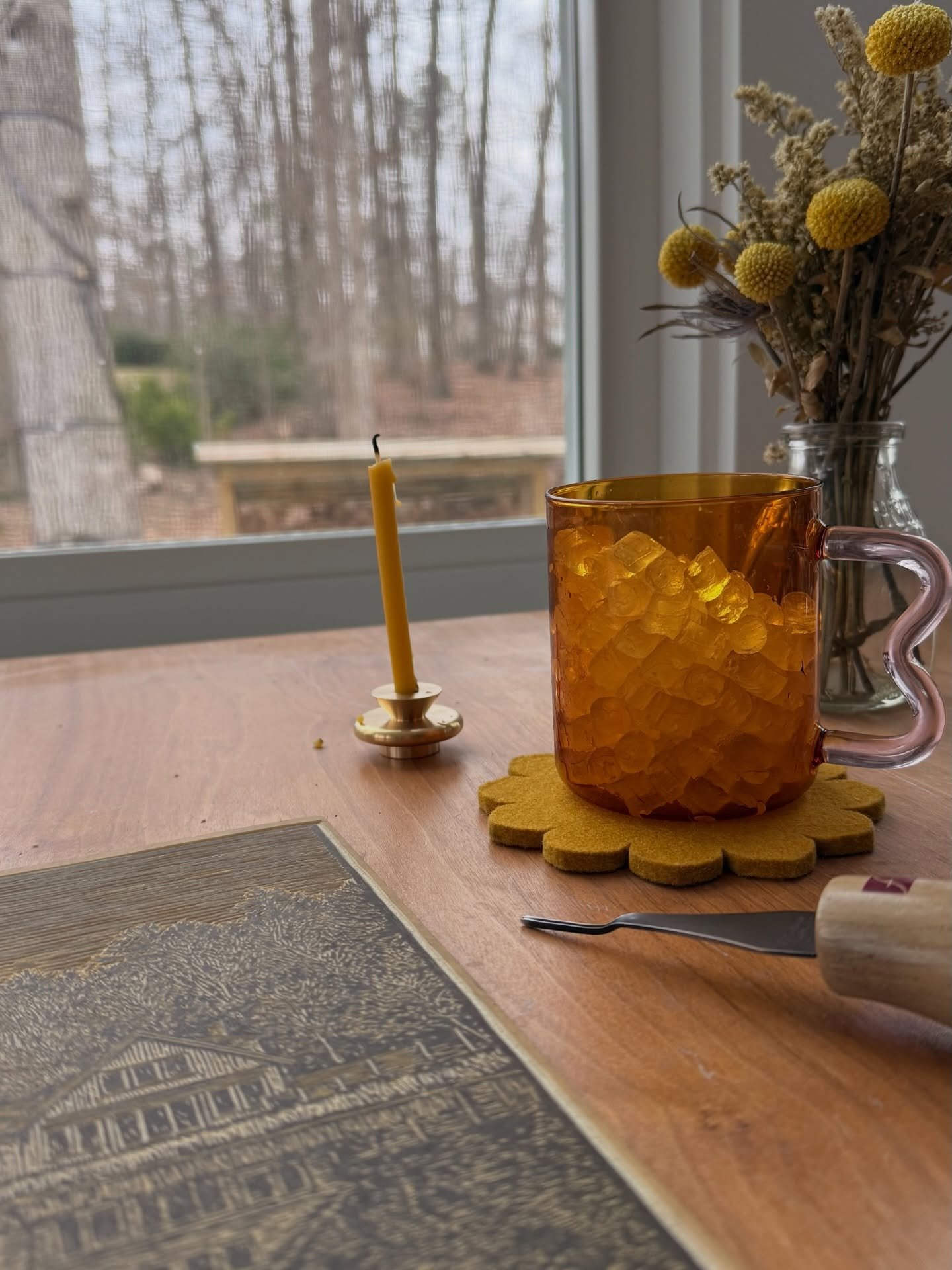 I&rsquo;d like 2026 to look a lot like this:
A slow beginning.
A steady pace.
Carving away at something new, every single day.

This new year, I wish you quiet mornings, simple tools, and the patience to let the work unfold.