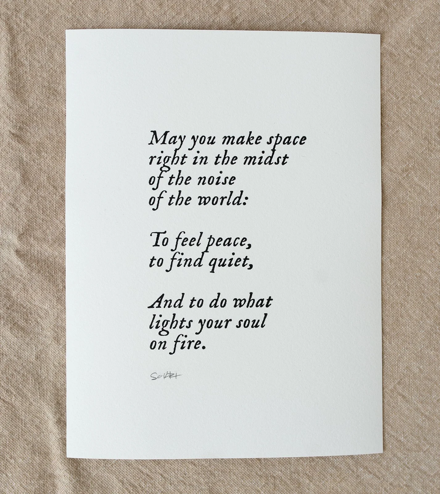 Make Space – Original Print (6x8)