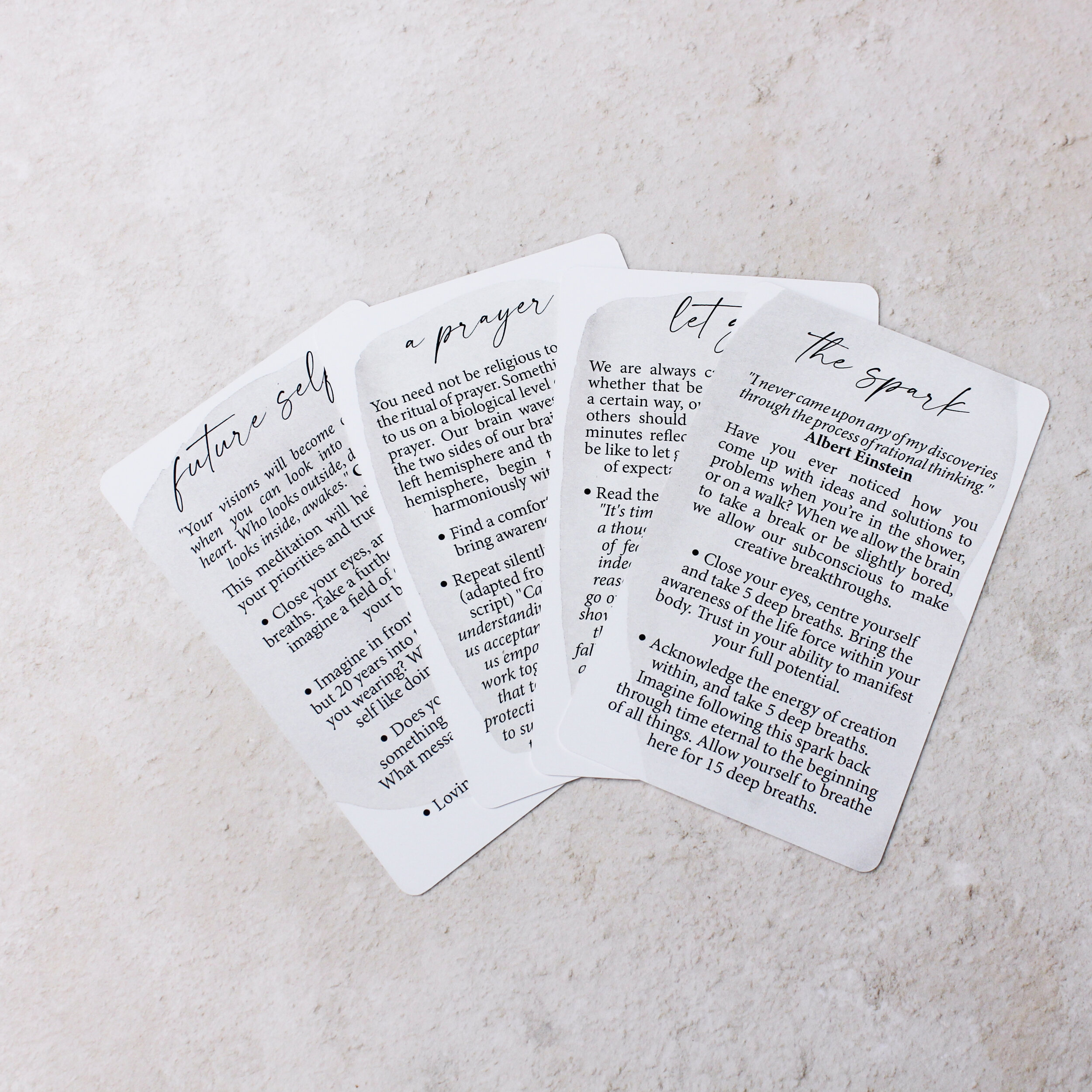 Mindfulness card deck — Serenity & Solace
