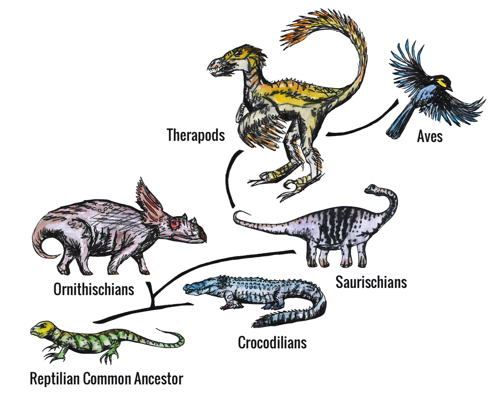 Art by Anna McFadden, “Dinosaur Cognition: Not Set In Stone”