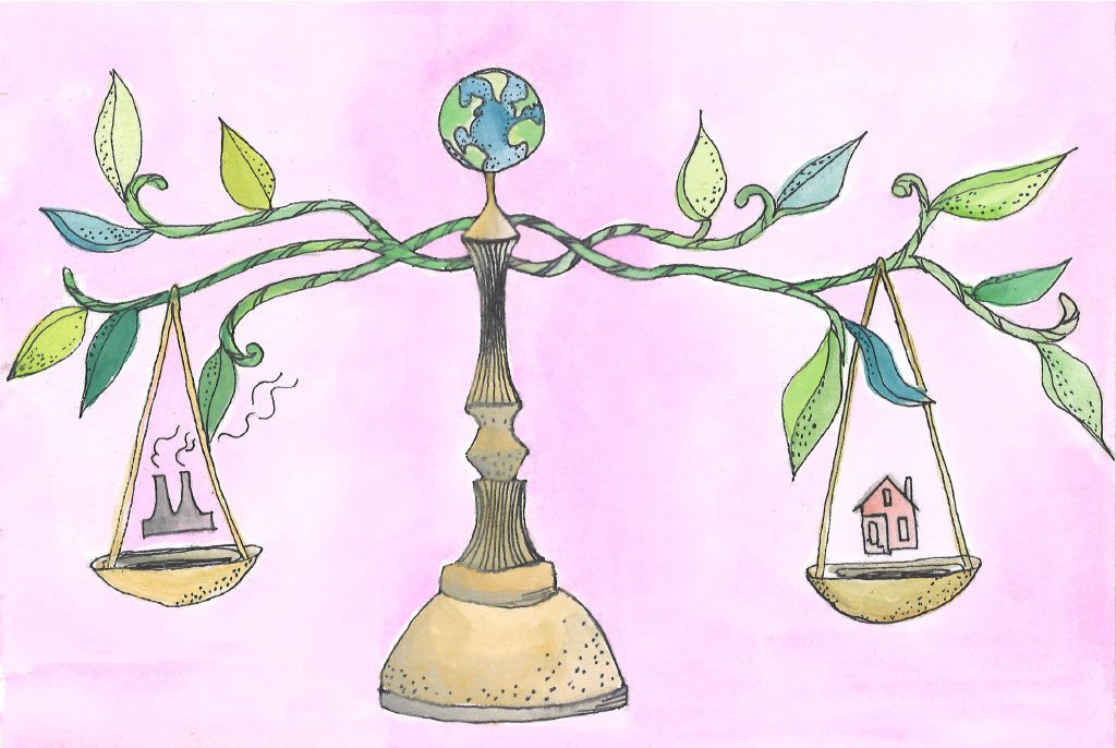 Art by: Katie Hieb, "Brain Smog: How Pollution Damages the Brain"