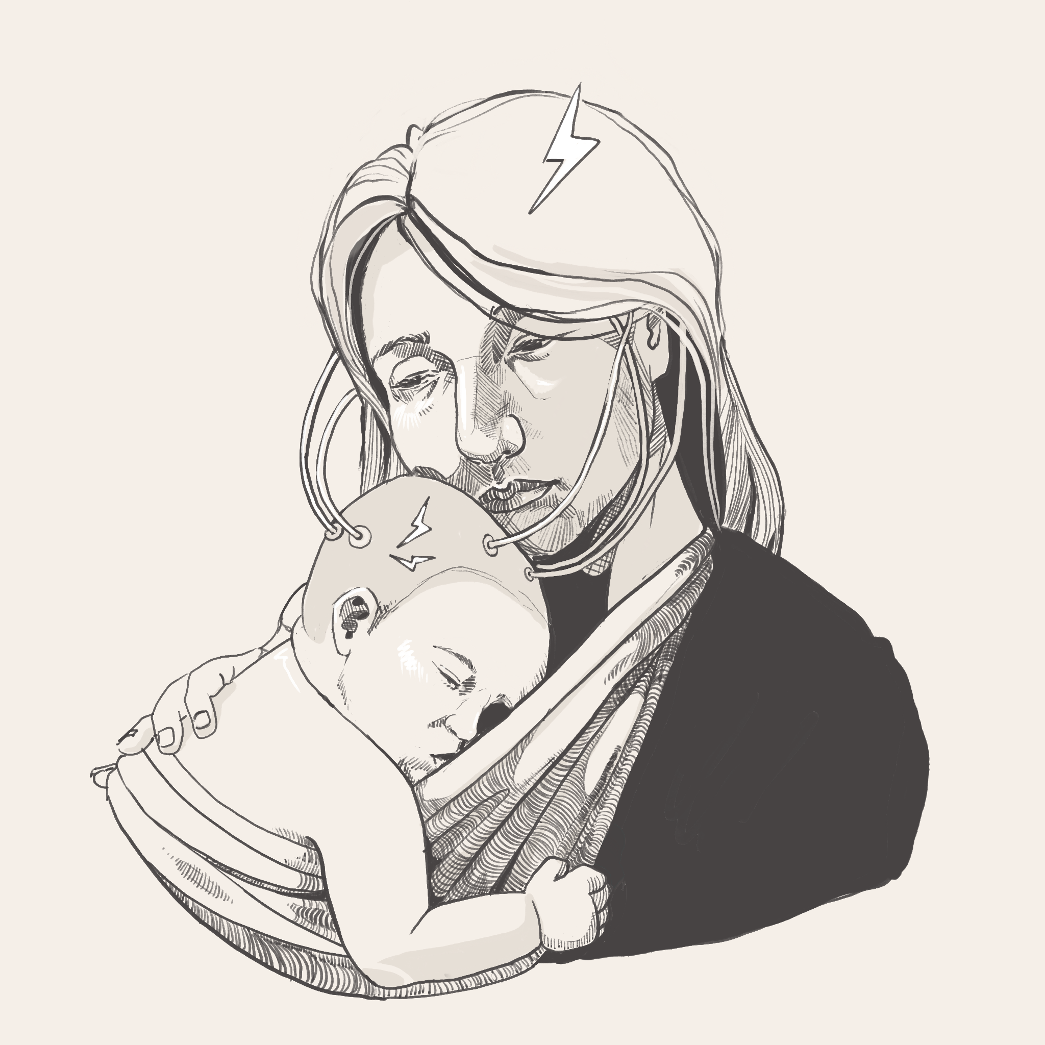 Art by: Cora Thompson, "Brain Under Fire: When Fever Turns to Seizure"