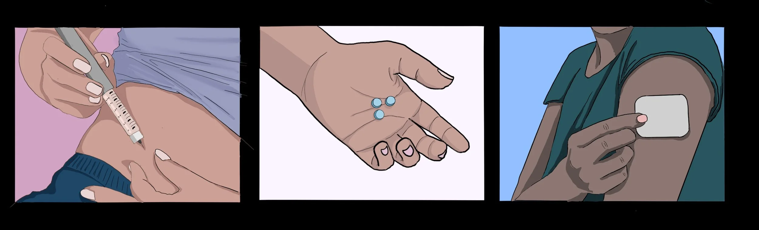 Art By: Elsie McKendry, "Healing Through Hormones: The Neurobiological Effects of Hormone Replacement Therapy"