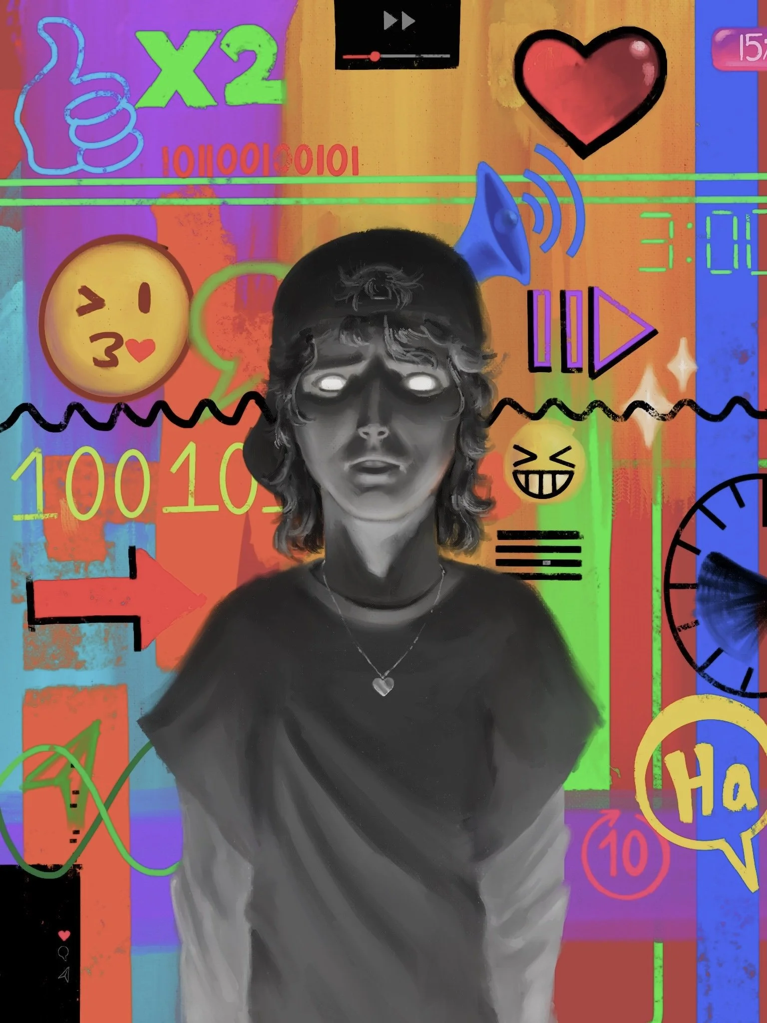 Art by Zoe Stiefel, “Ipads, Play, And Plasticity: How Digital Media Affects Young Brains”