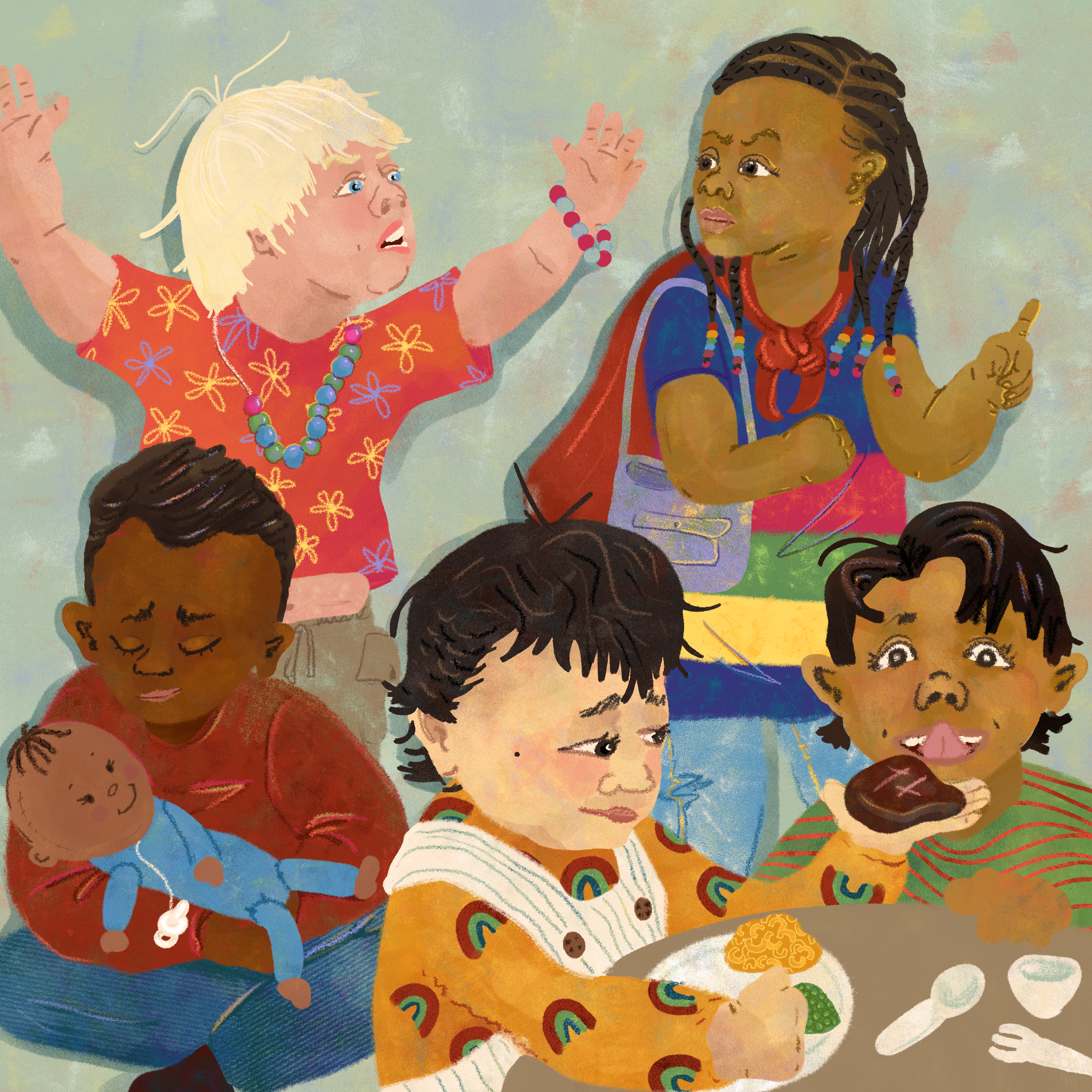 Art by Leo Mahlke, “Pretend Play, Real Benefits: How Play Wires Brains In Childhood”
