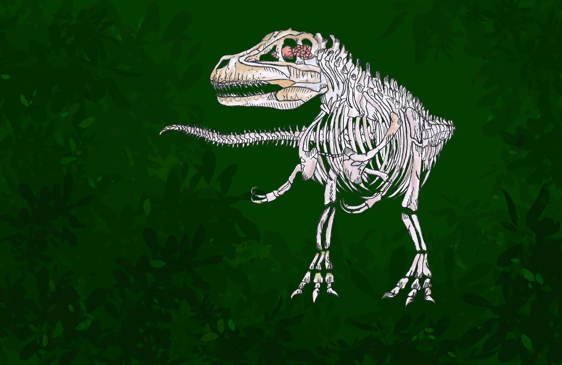 Art by Anna McFadden, “Dinosaur Cognition: Not Set In Stone”