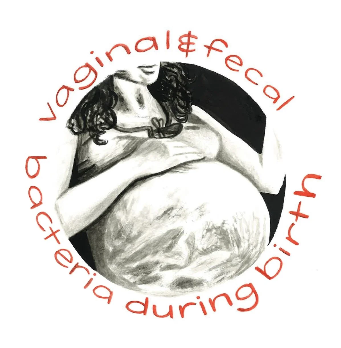 Art by: Elizabeth Catizone, "It Takes a Microbial Village: Maternal Microbiota and Neonatal Neurodevelopment"