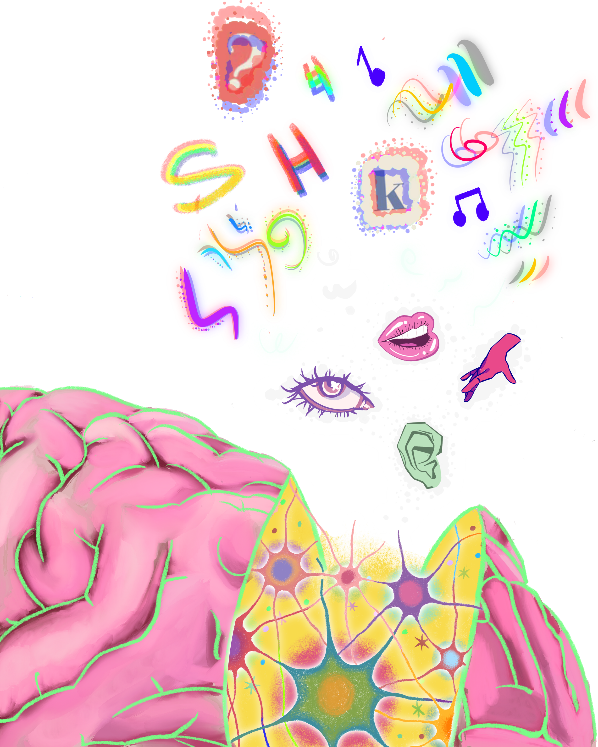Art by Ale Tapia, “All Senses To Center Stage: Synesthesia In Action”