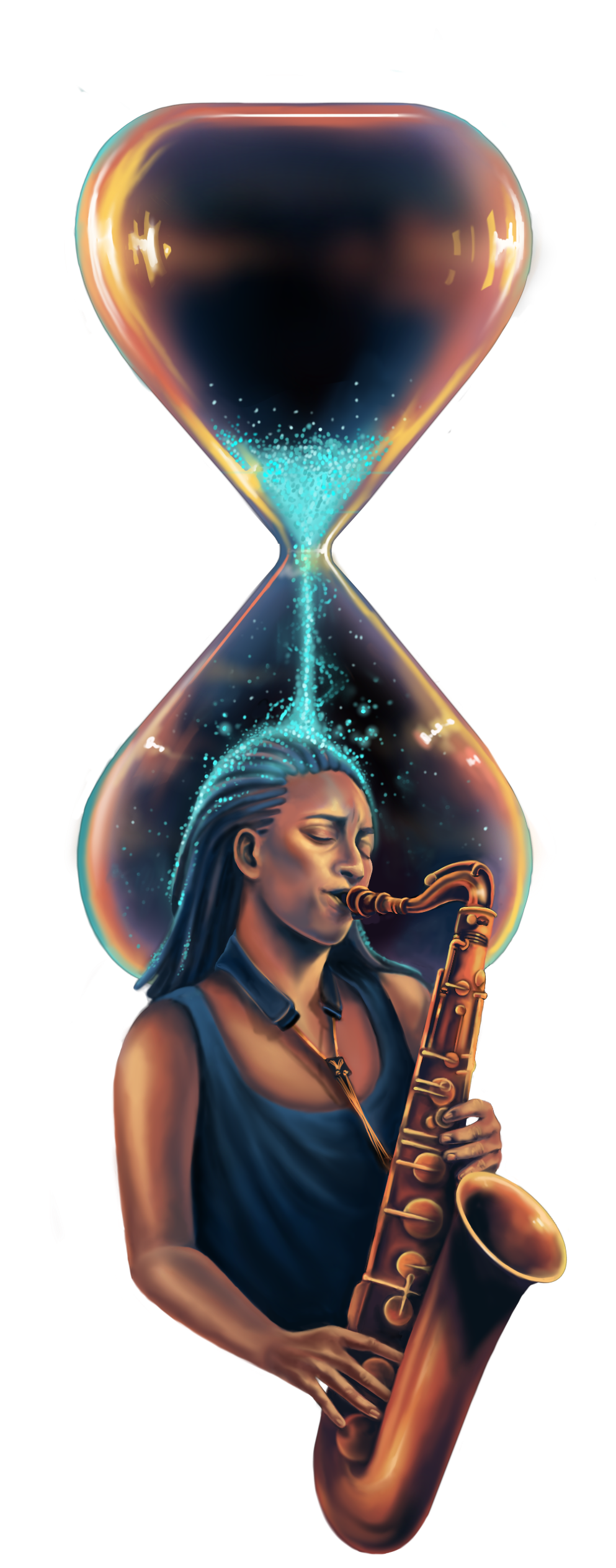Art by Nancy Duer, “F(ocus) 1: The Science Of Flow State”