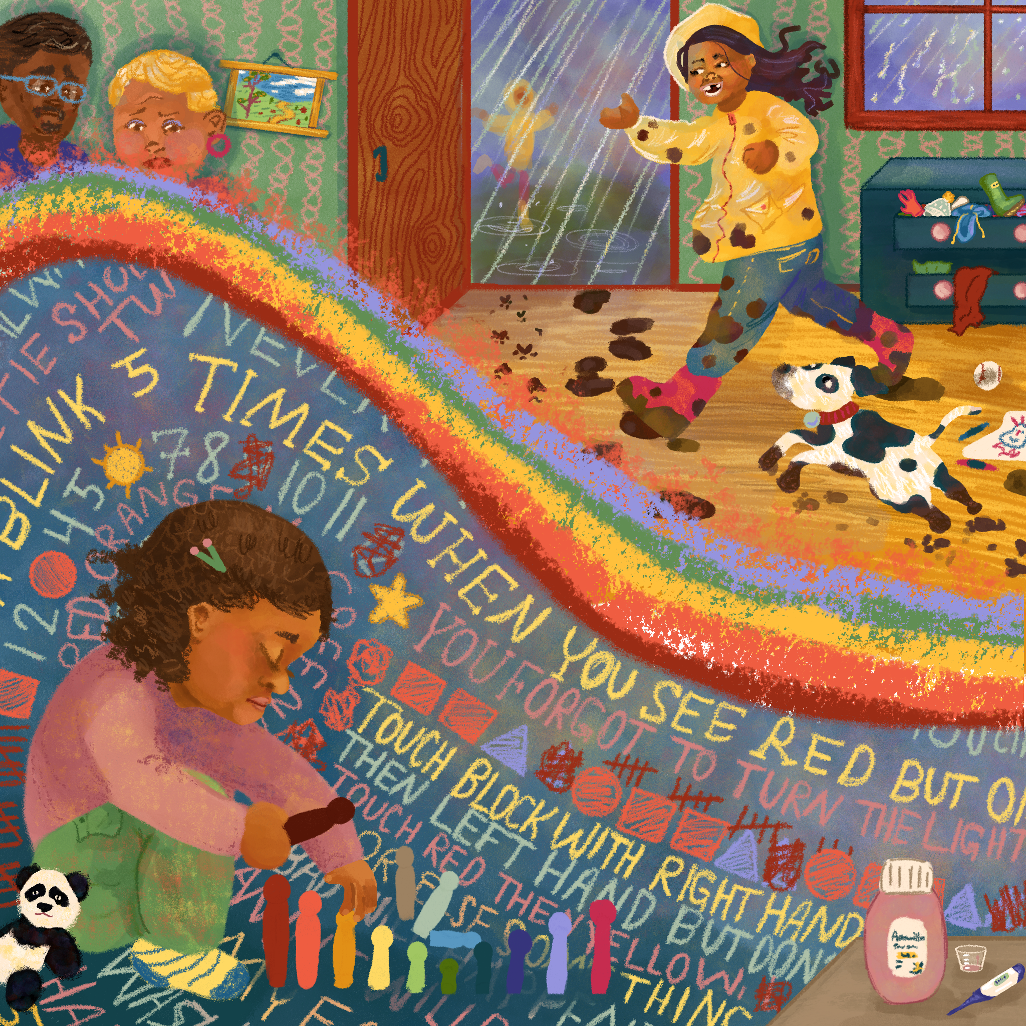 Art by: Leo Mahlke, "PANDAS: A Not so Fluffy Disorder"