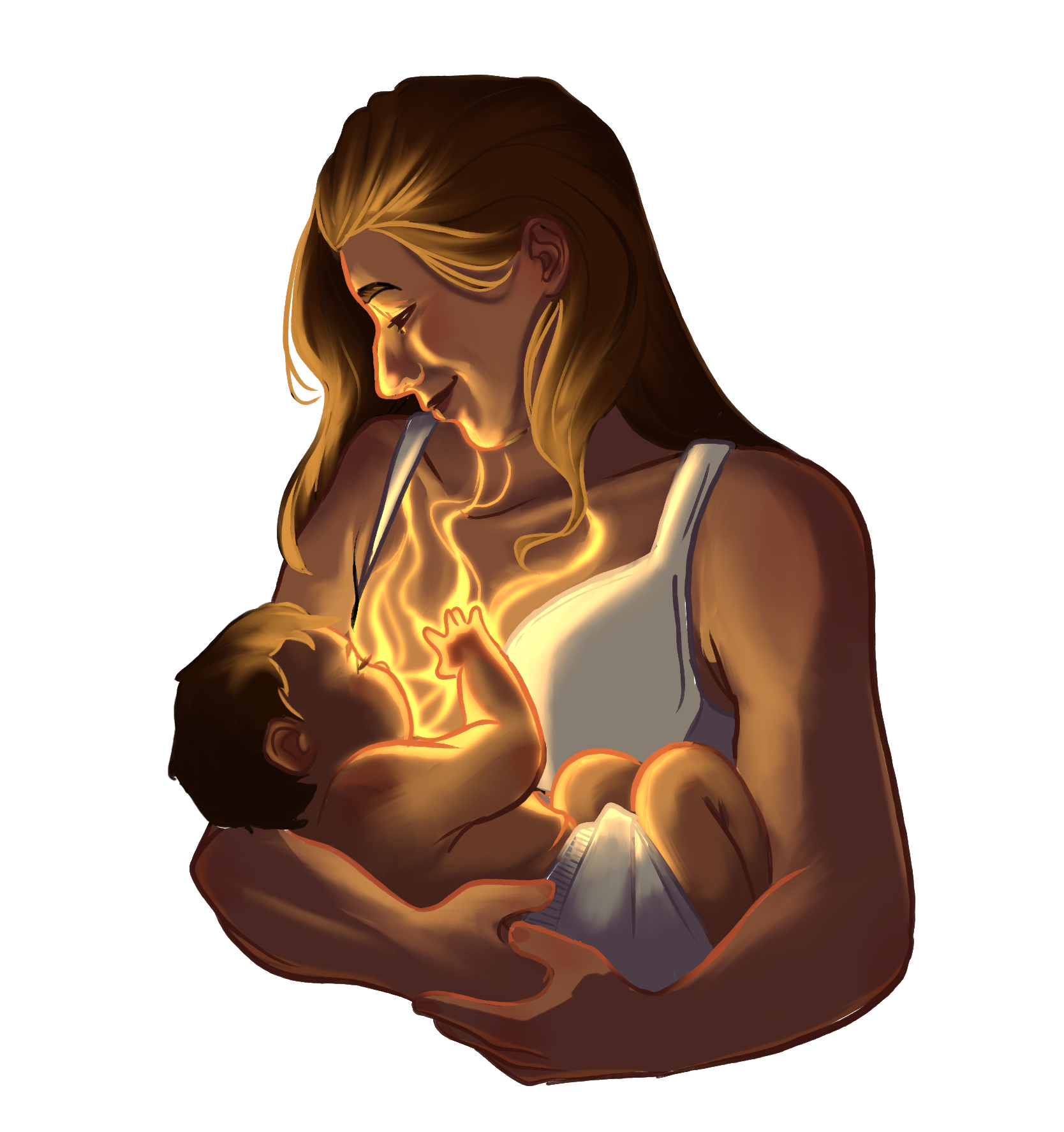 Art by Maisy Richardson, “SSRIs And Storks: The Complicated Relationship Between SSRIs And Pregnancy”